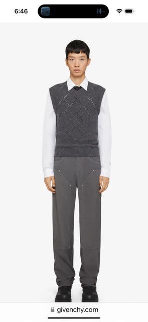 Givenchy Slim Fit Sweater Vest Size US L / EU 52-54 / 3 - 1 Preview