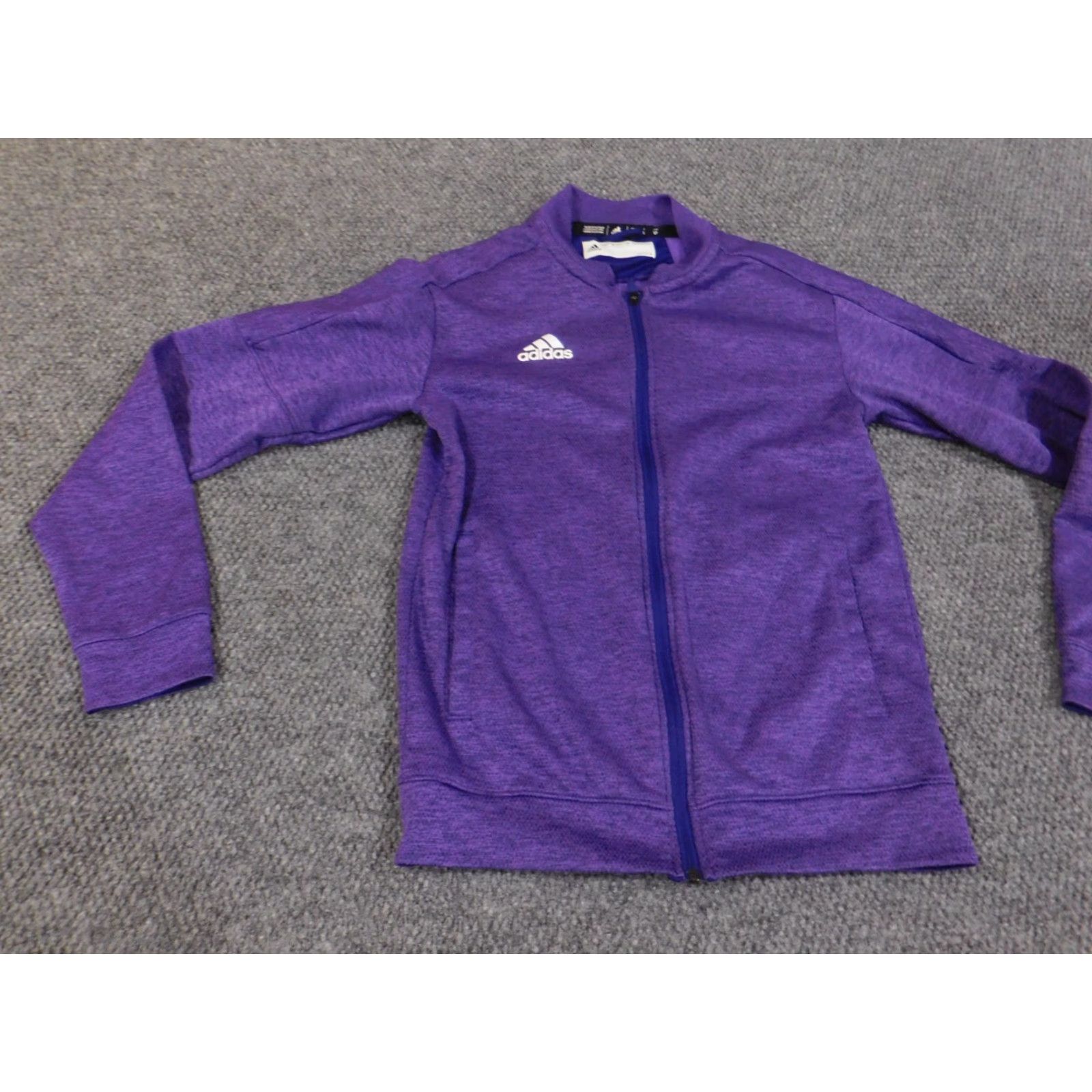 Adidas Adidas Sweatshirt Womens Small Purple Climate Full Zip Active Stretch Logo Shirt Size S / US 4 / IT 40 - 3 Thumbnail