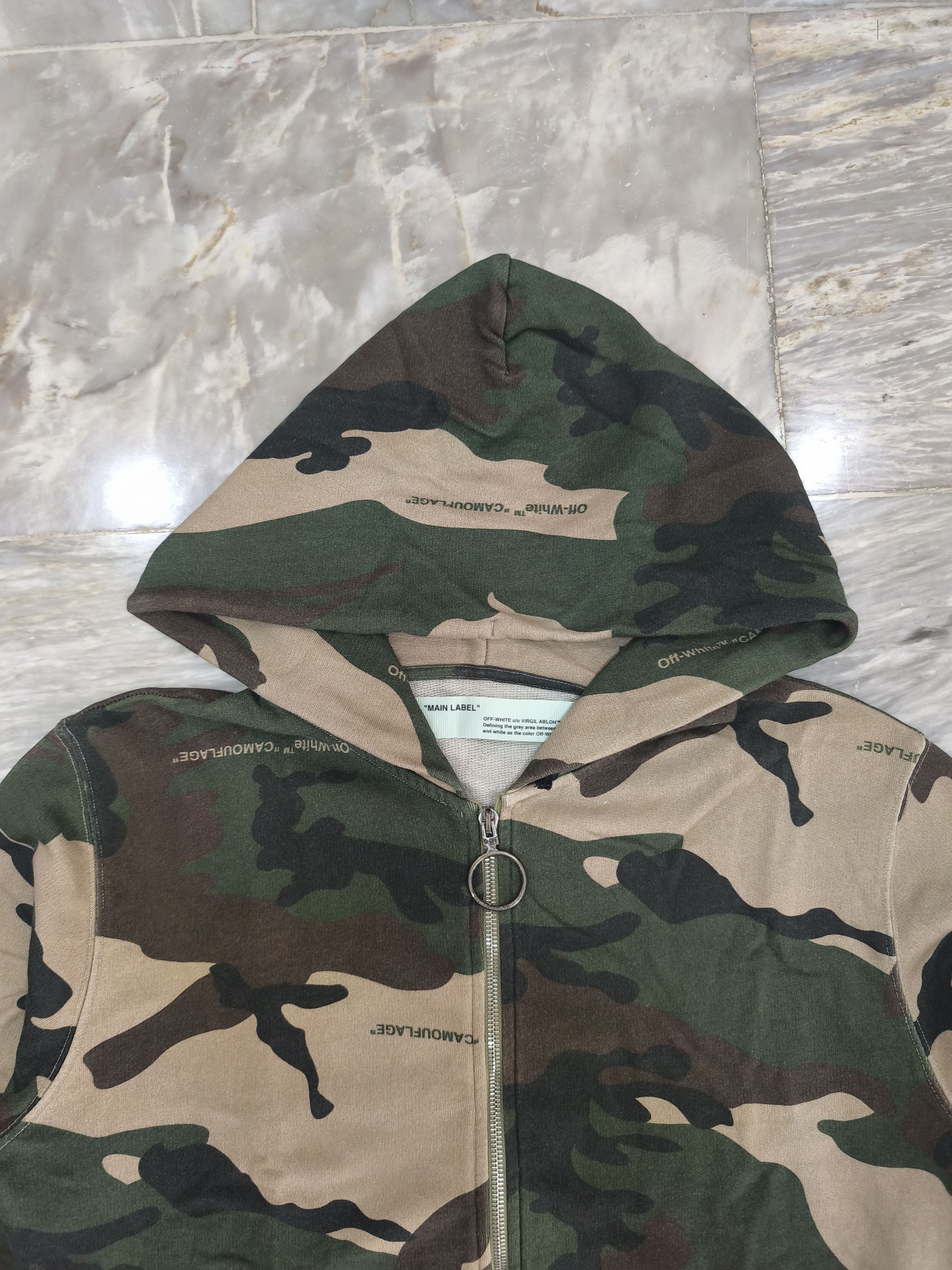 Off-White OFF WHITE Camouflage Cotton Zipped Hooded Size US S / EU 44-46 / 1 - 2 Thumbnail