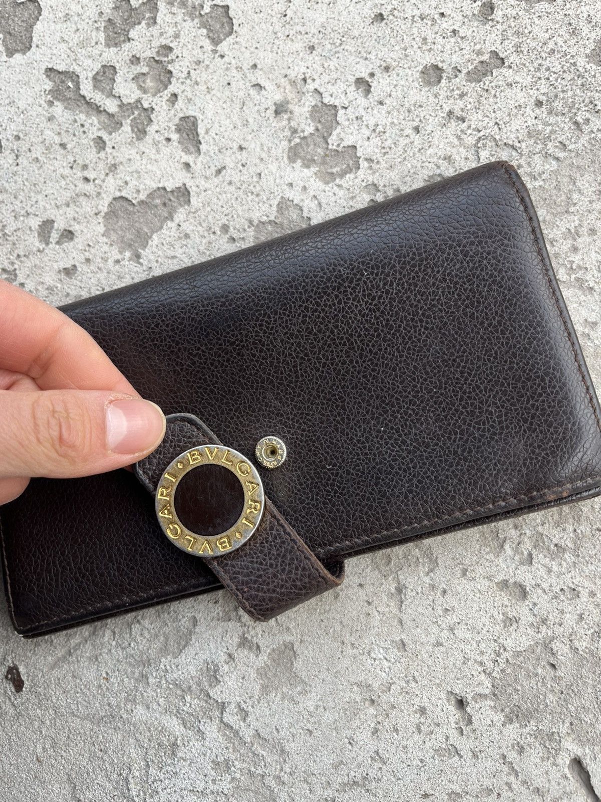 Bvlgari Vintage Bvlgari Big Logo Leather Wallet Case Clutch Holder Size ONE SIZE - 21 Thumbnail
