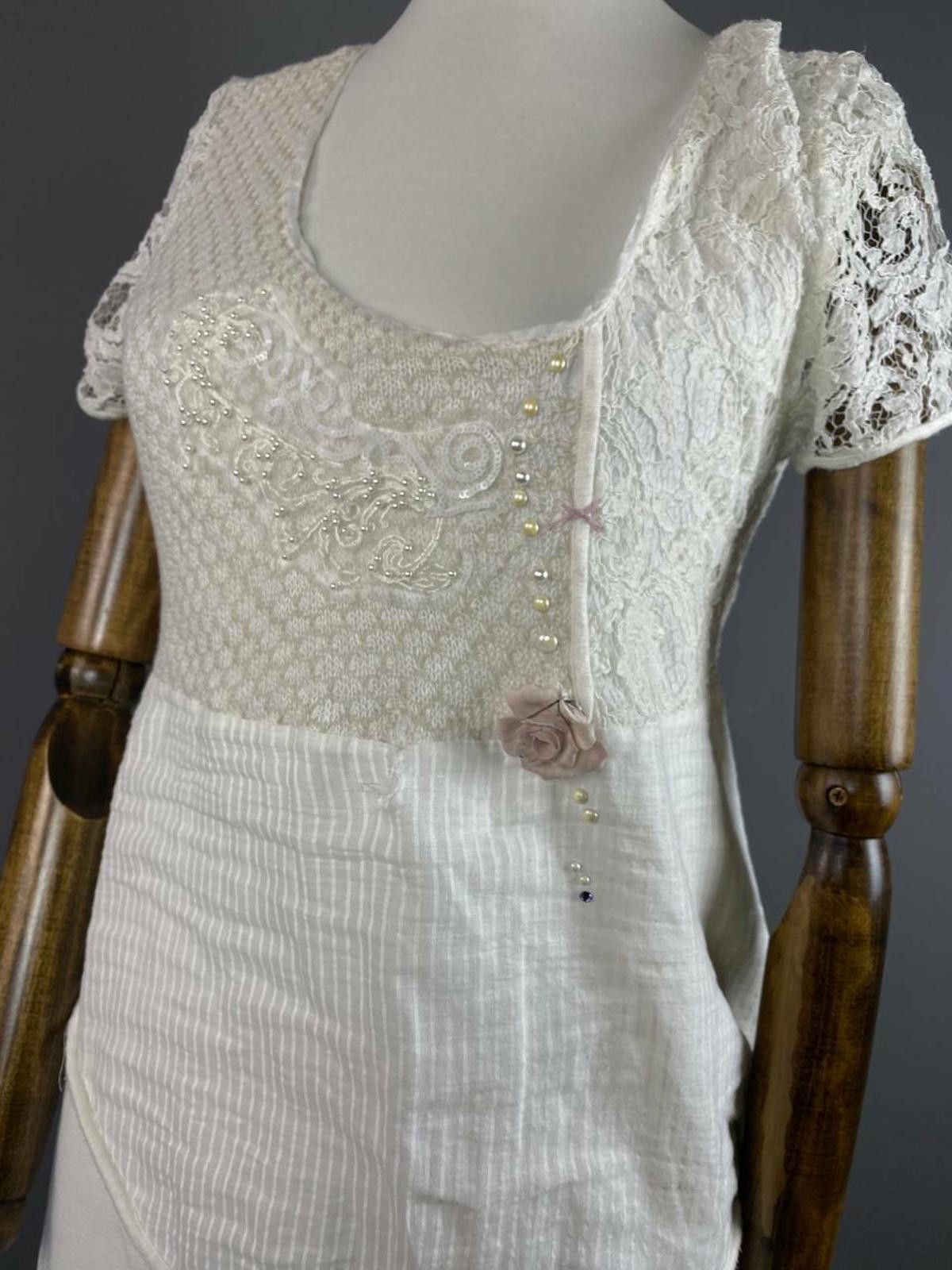 Designer Elisa Cavaletti Sono Italiano Mesh A-Line Maxi Dress Size XS Size XS / US 0-2 / IT 36-38 - 5 Thumbnail