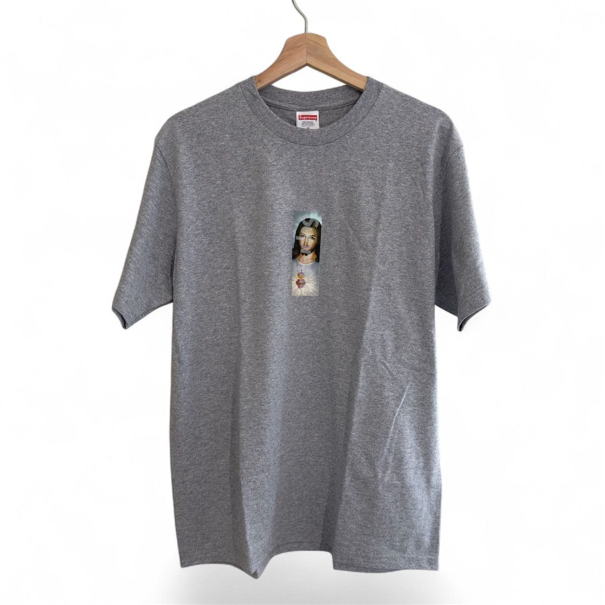 Supreme × Vintage Supreme Box Logo Safety Orange 2001 Tee Grey