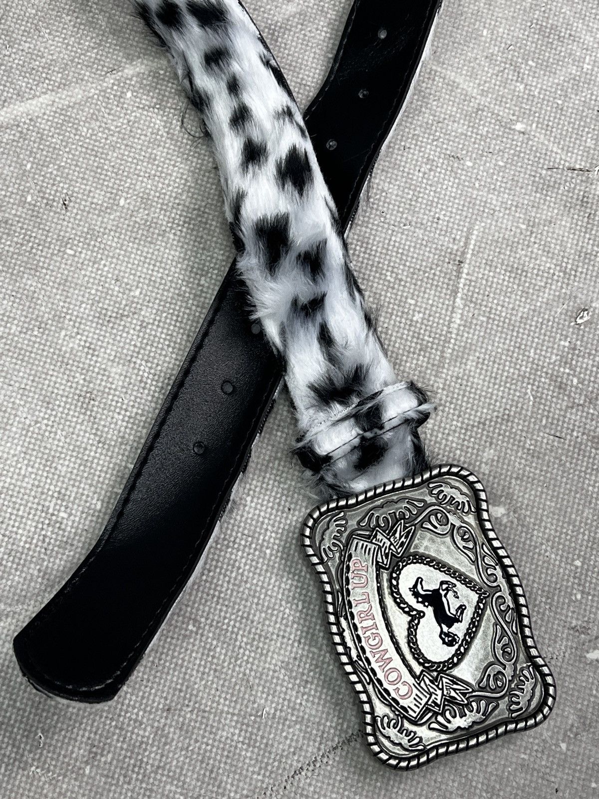 Hysteric Glamour Rare western faux fur cow leather belt hysteric glamour Size ONE SIZE - 9 Thumbnail