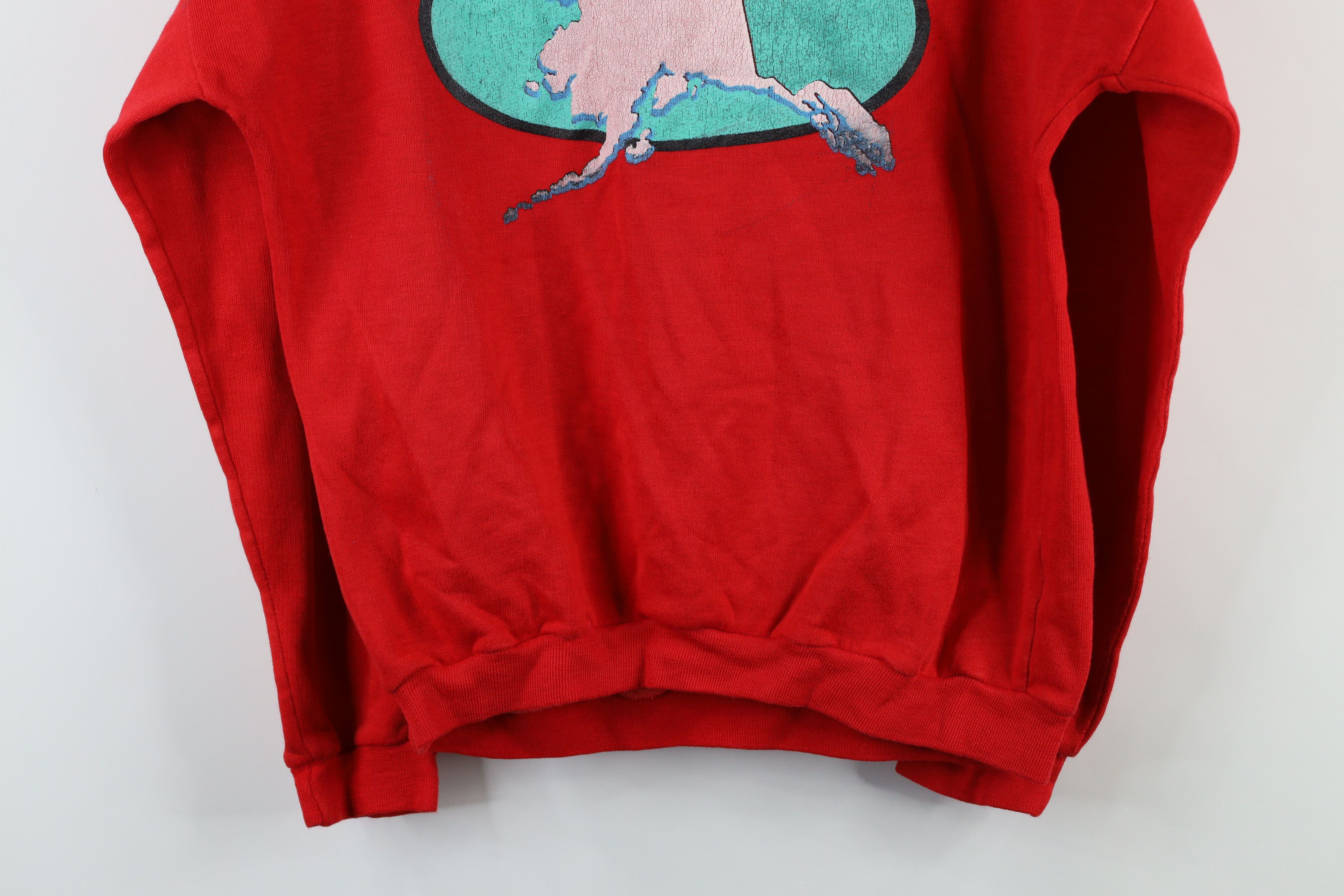 Vintage Vintage 90s Streetwear Alaska Collared Sweatshirt USA Size US M / EU 48-50 / 2 - 13 Thumbnail