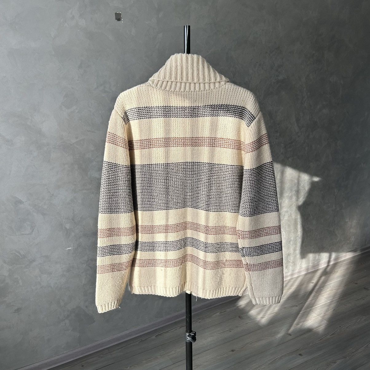 Lee Lee 101 Shawl Neck Knit Wool Cardigan M Size US M / EU 48-50 / 2 - 15 Thumbnail