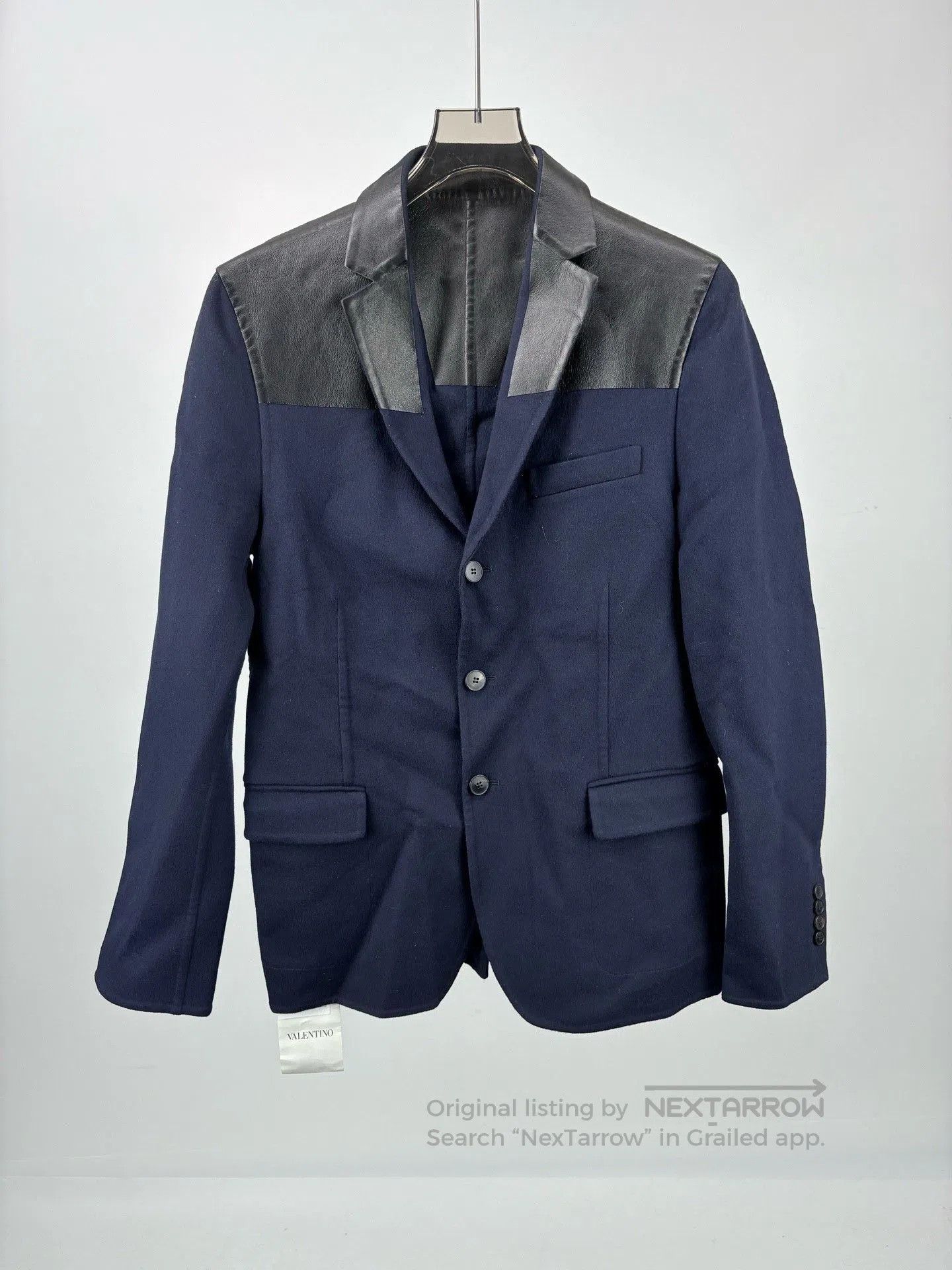 Valentino Valentino Cashmere Leather Panel Coat. Size US M / EU 48-50 / 2 - 1 Thumbnail