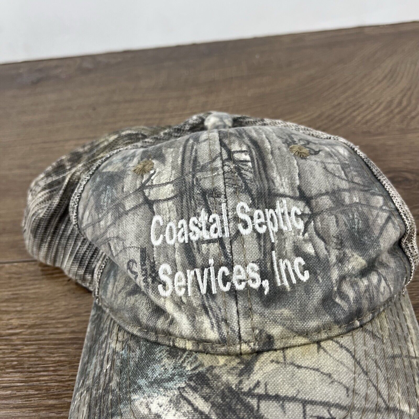 Other Costal Septic Services Hat Green Camo Adjustable Hat Green A Size ONE SIZE - 7 Thumbnail