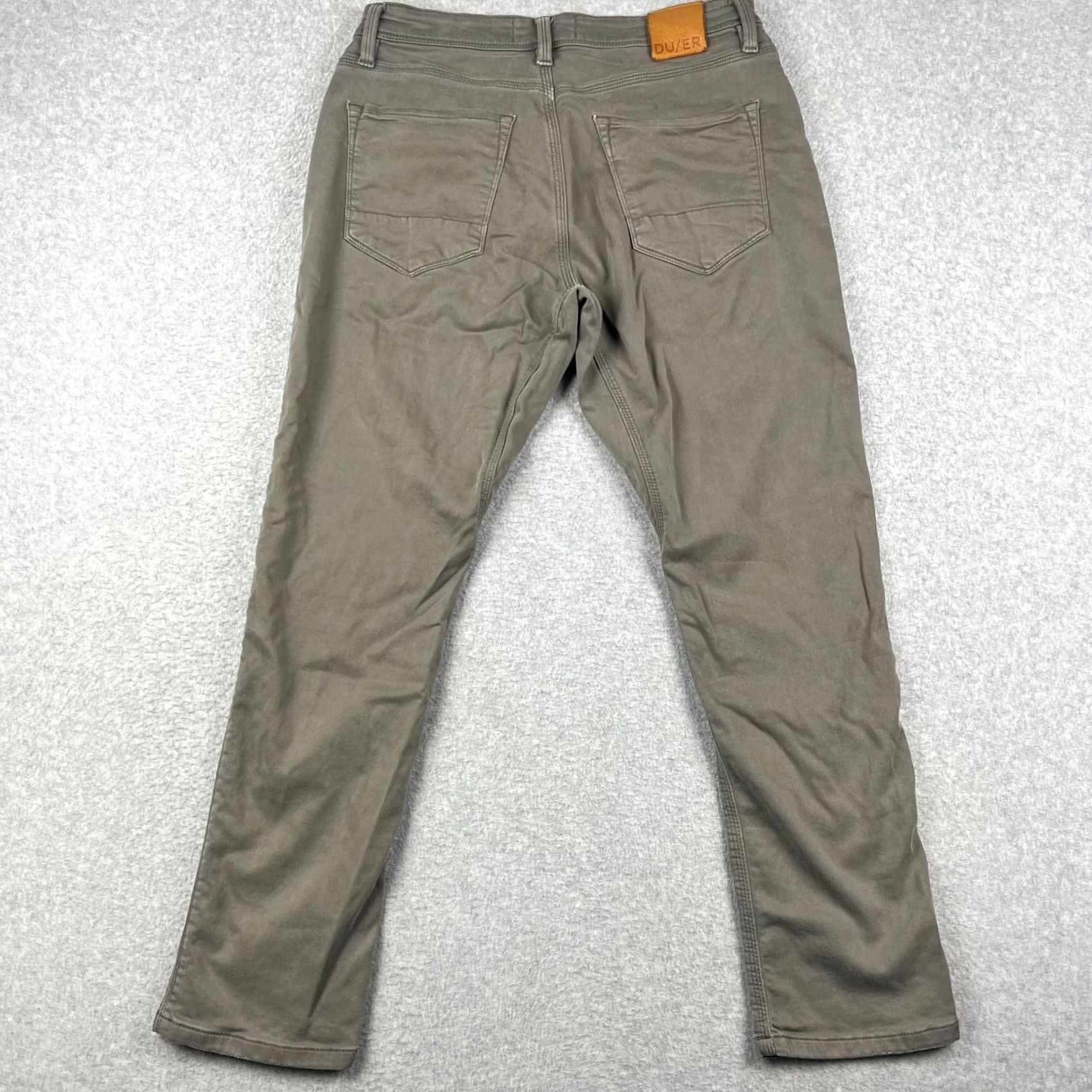 DUER DU/ER N2X No Sweat Relaxed Taper Pants Stretch 32x30 Mens Grey Chino DUER Size US 32 / EU 48 - 2 Thumbnail