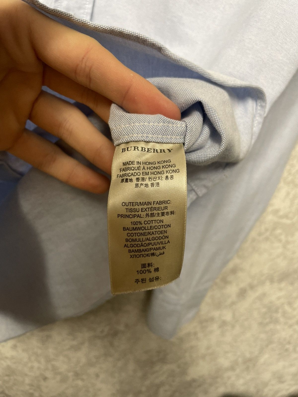 Burberry Vintage Burberry Nova Check Blue Long Sleeve Shirt Button Up Size US S / EU 44-46 / 1 - 14 Thumbnail