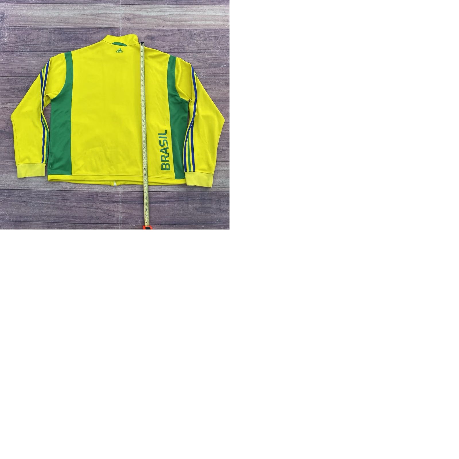 Adidas Adidas Yellow Track Jacket Mens 2XL Brazil National Team 2006 World Cup Soccer Size US XXL / EU 58 / 5 - 9 Thumbnail