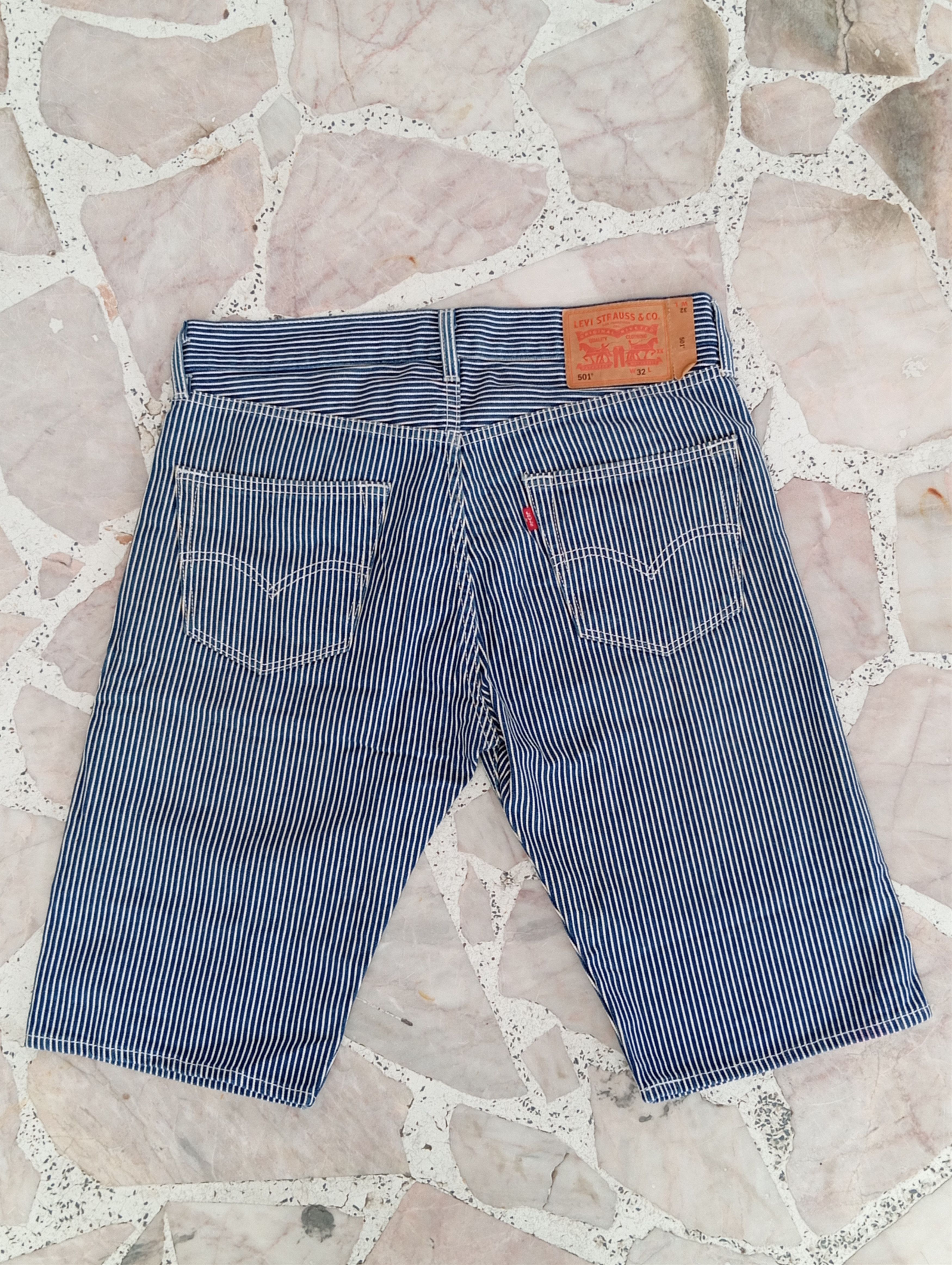 Levi's × Vintage Levis Stripe Short Denim Size US 33 - 6 Thumbnail