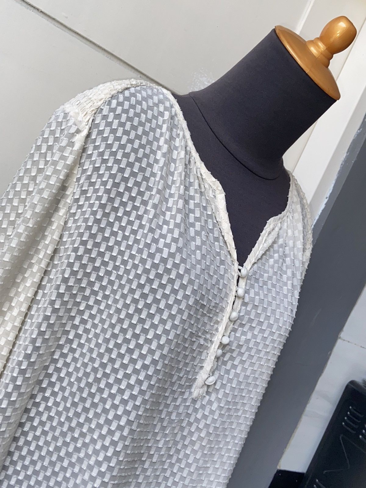 Maje MAJE White Motive Dress Size M / US 6-8 / IT 42-44 - 18 Thumbnail