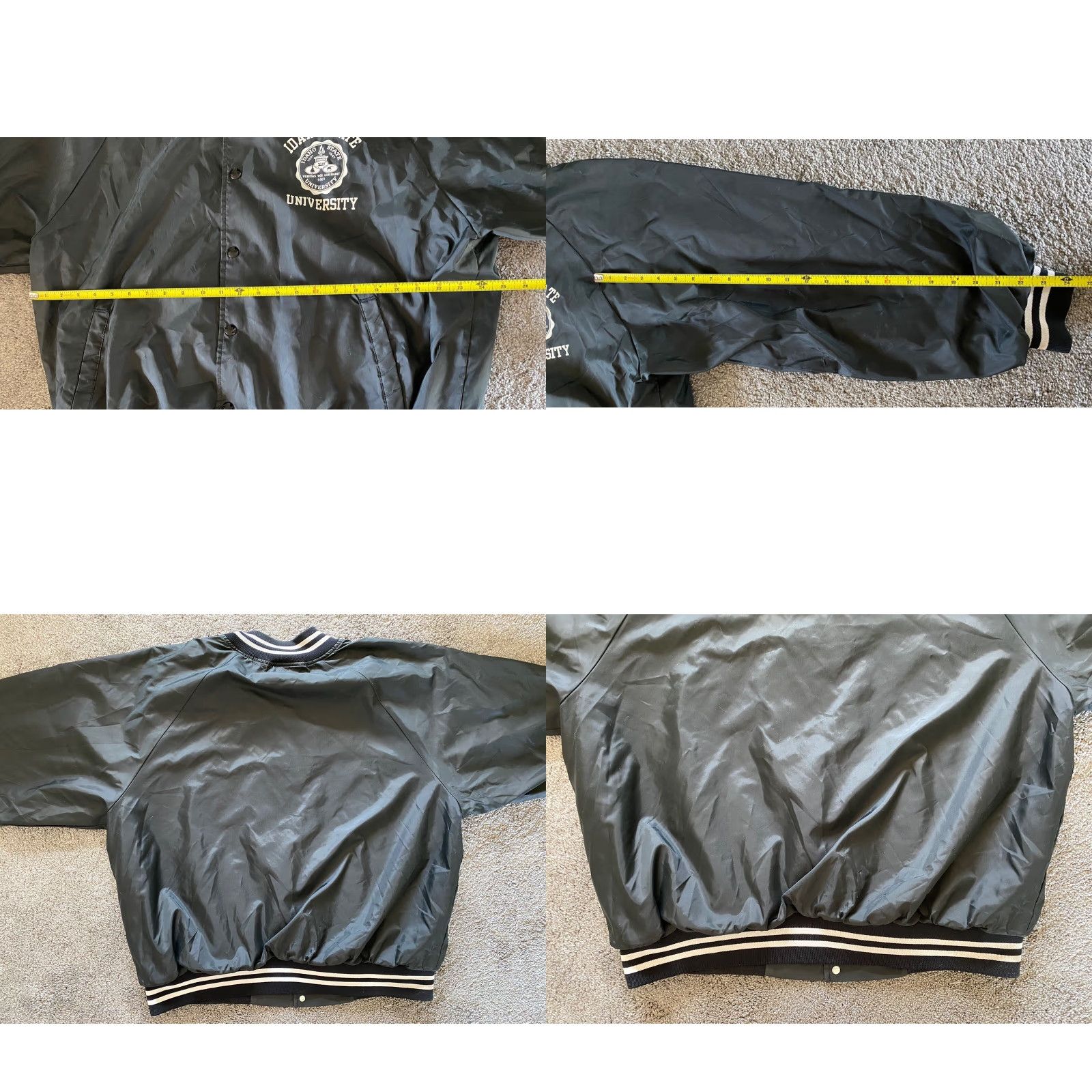 Vintage VINTAGE Hartwell Jackets Men’s 2XL Black Idaho State University Made In USA Jacket Size US XXL / EU 58 / 5 - 9 Thumbnail