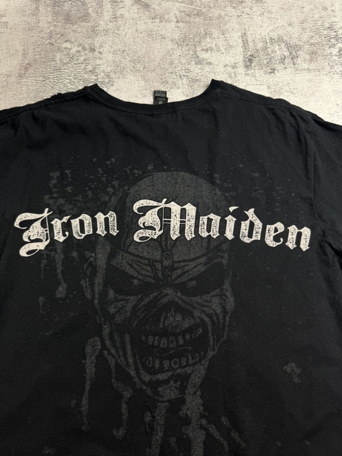 Iron Maiden Iron Maiden 2011 The Trooper Rock Tour Rap Faded Merch Devil Band T Shirt Jersey Size US L / EU 52-54 / 3 - 10 Thumbnail