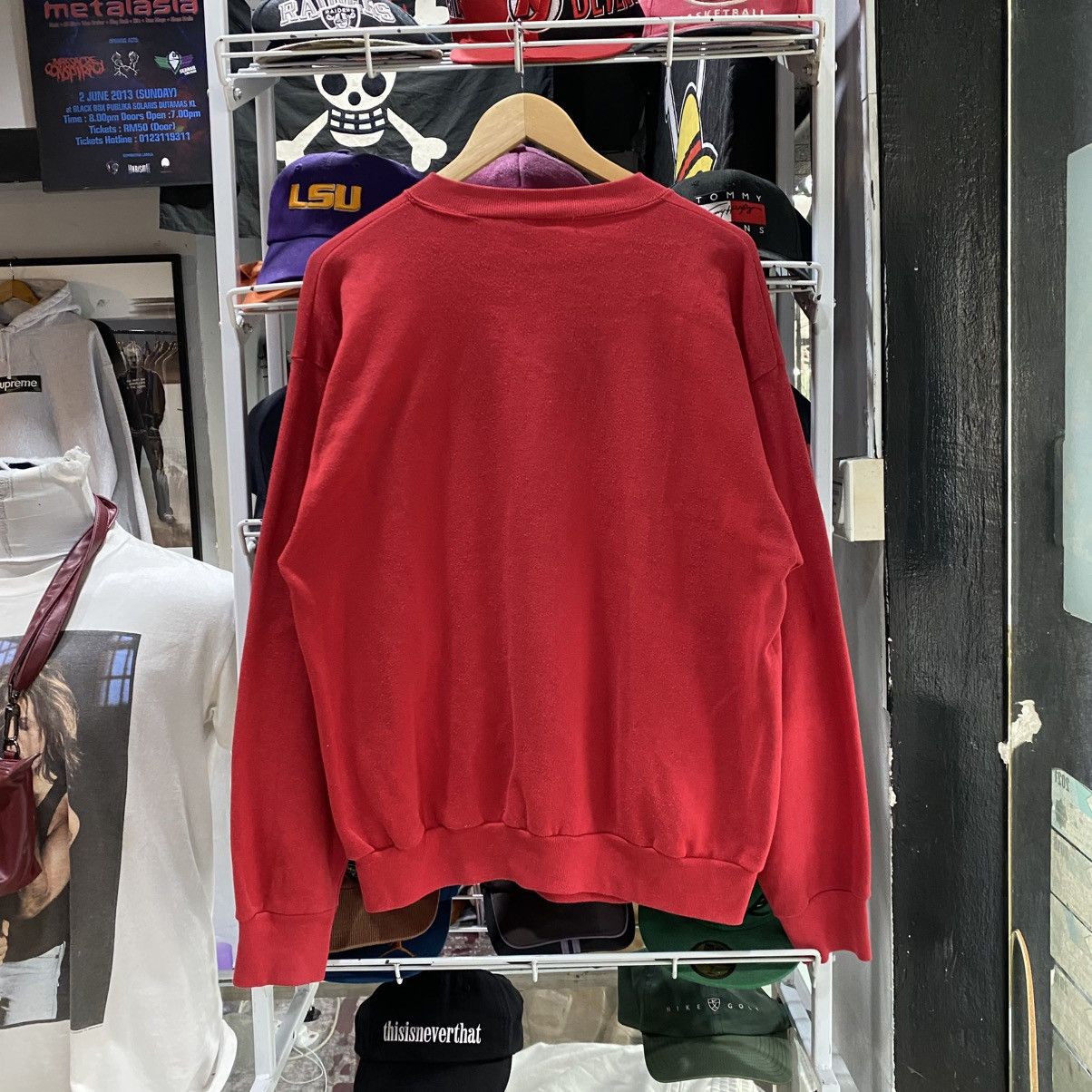 Cartoon Network × Vintage Vintage 90s Tom And Jerry Cartoon Sweatshirt Red Size US L / EU 52-54 / 3 - 2 Thumbnail