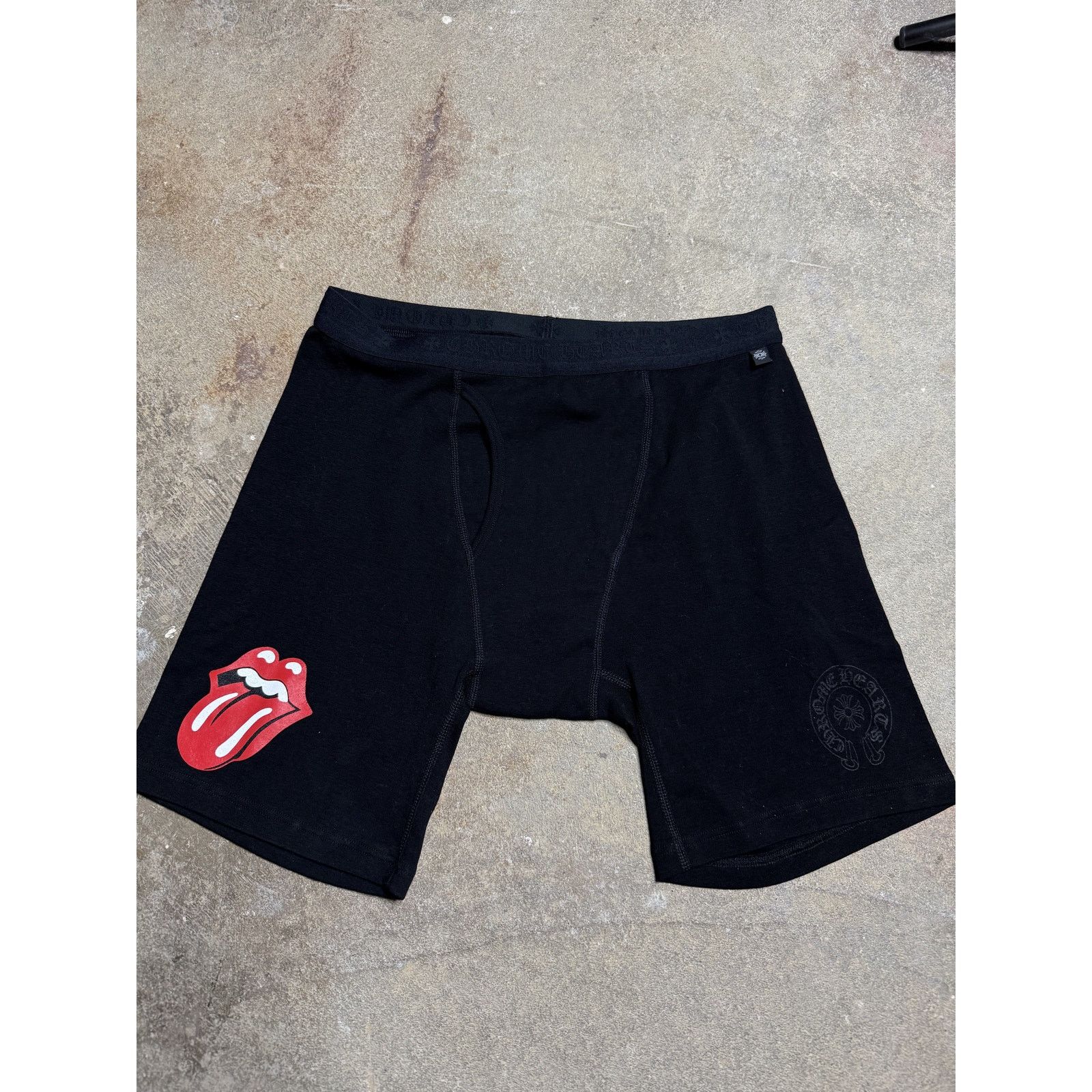 Chrome Hearts Chrome Hearts Biker Shorts Black Rolling Stones Red XXL New Size US 38 / EU 54 - 3 Thumbnail