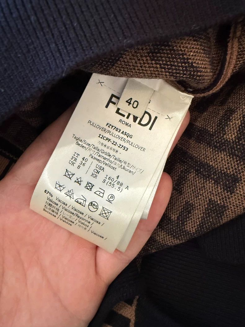 Fendi Fendi Grey old flower full print knitting Size US XXS / EU 40 - 5 Thumbnail