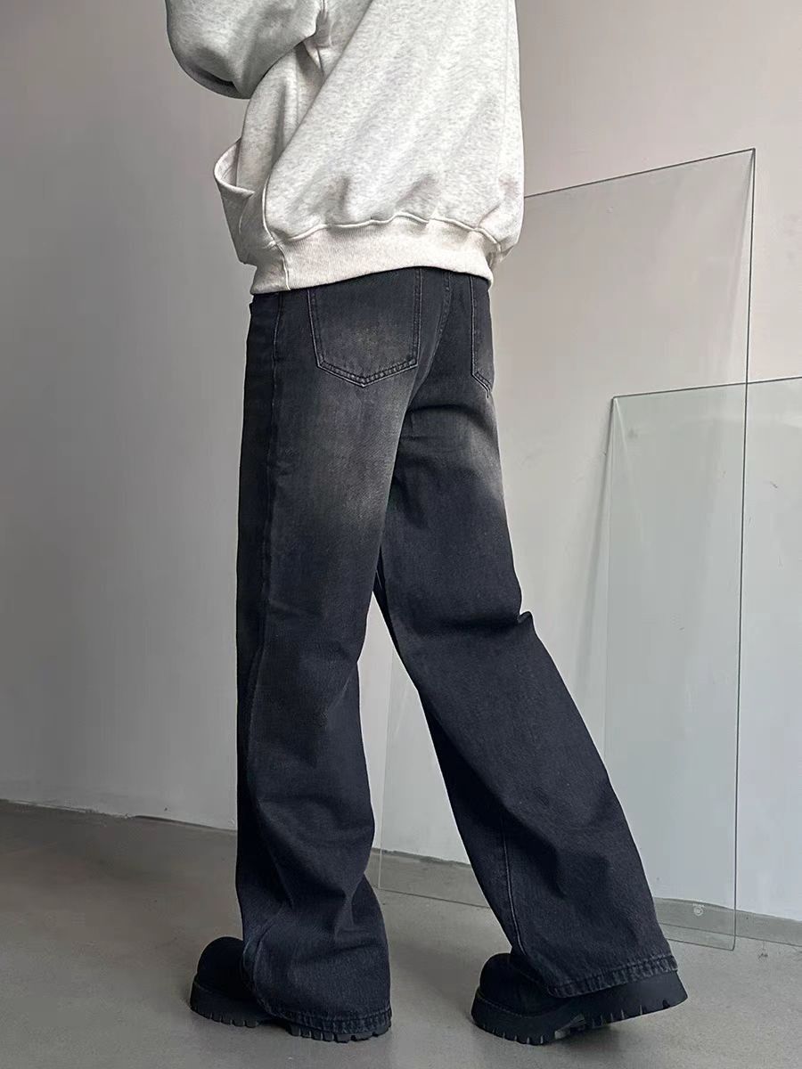 Japanese Brand × Jean Washed vintage baggy Y2K street jeans Size US 34 / EU 50 - 2 Thumbnail