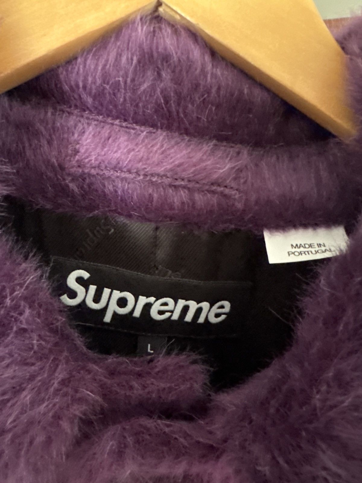 Loro Piana × Supreme Supreme Alpaca Overcoat Purple Size US L / EU 52-54 / 3 - 5 Thumbnail