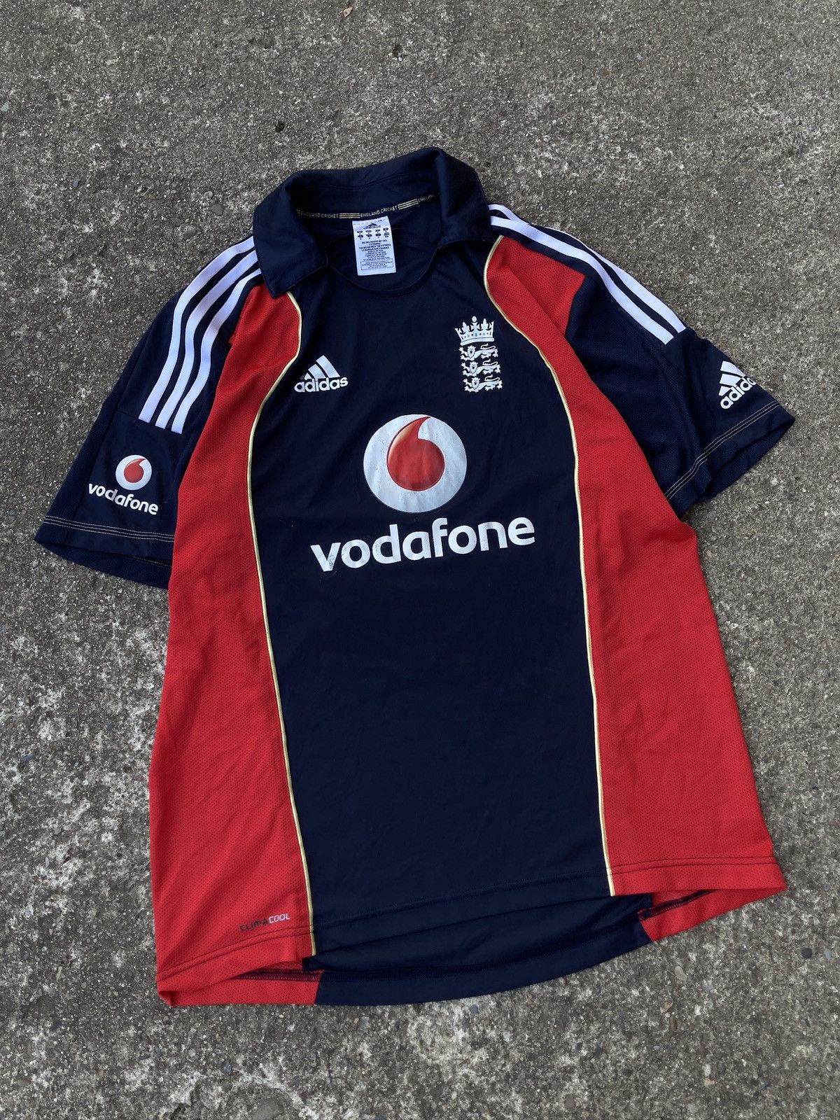 Adidas × Vintage 2008/2009 England team cricket vodafone jersey Size US M / EU 48-50 / 2 - 1 Thumbnail