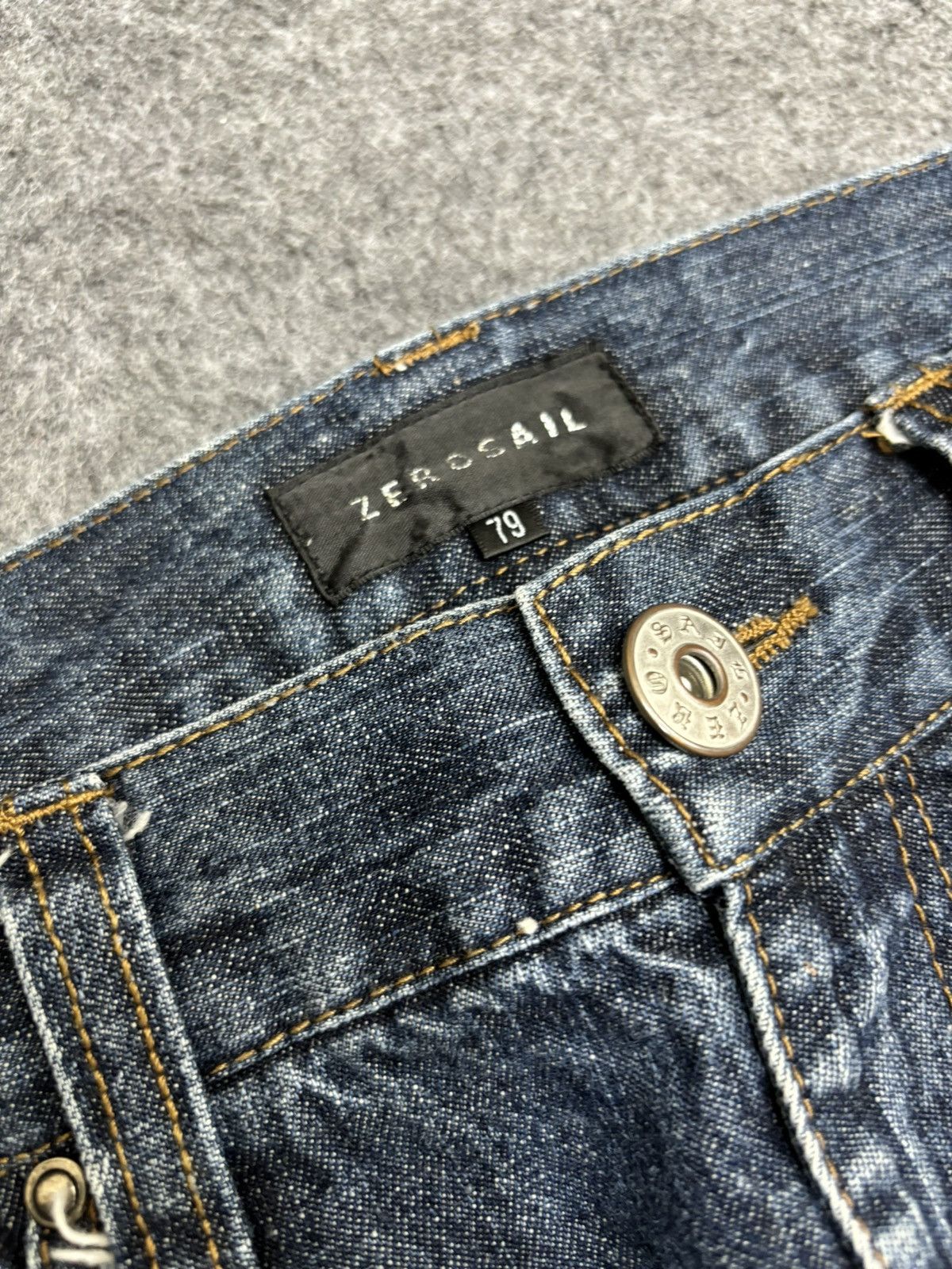 Japanese Brand 💥Sick Fades💥Zerosail All Over Sick Fades Slim Denim F479 Size US 32 / EU 48 - 3 Thumbnail
