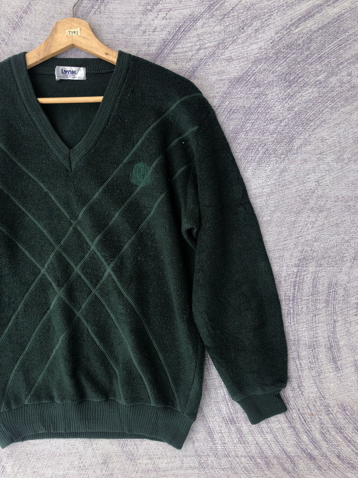 Beauty Beast × Designer 🔴Vintage LYNX Fleece Jumper Knitsweater Nice Pettern Size US M / EU 48-50 / 2 - 2 Thumbnail