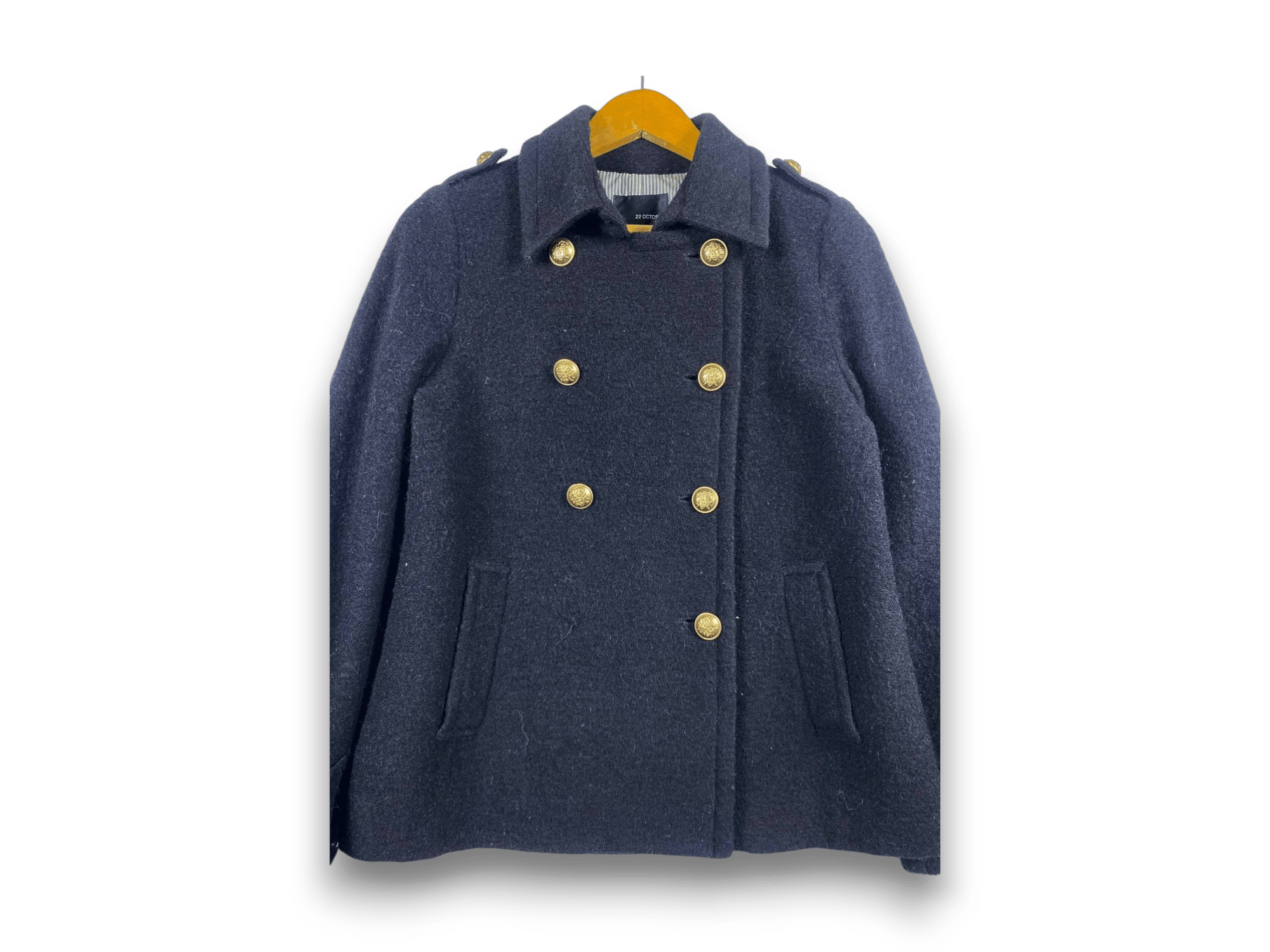 Japanese Brand 22octobre wool jacket nice design Size US S / EU 44-46 / 1 - 1 Thumbnail