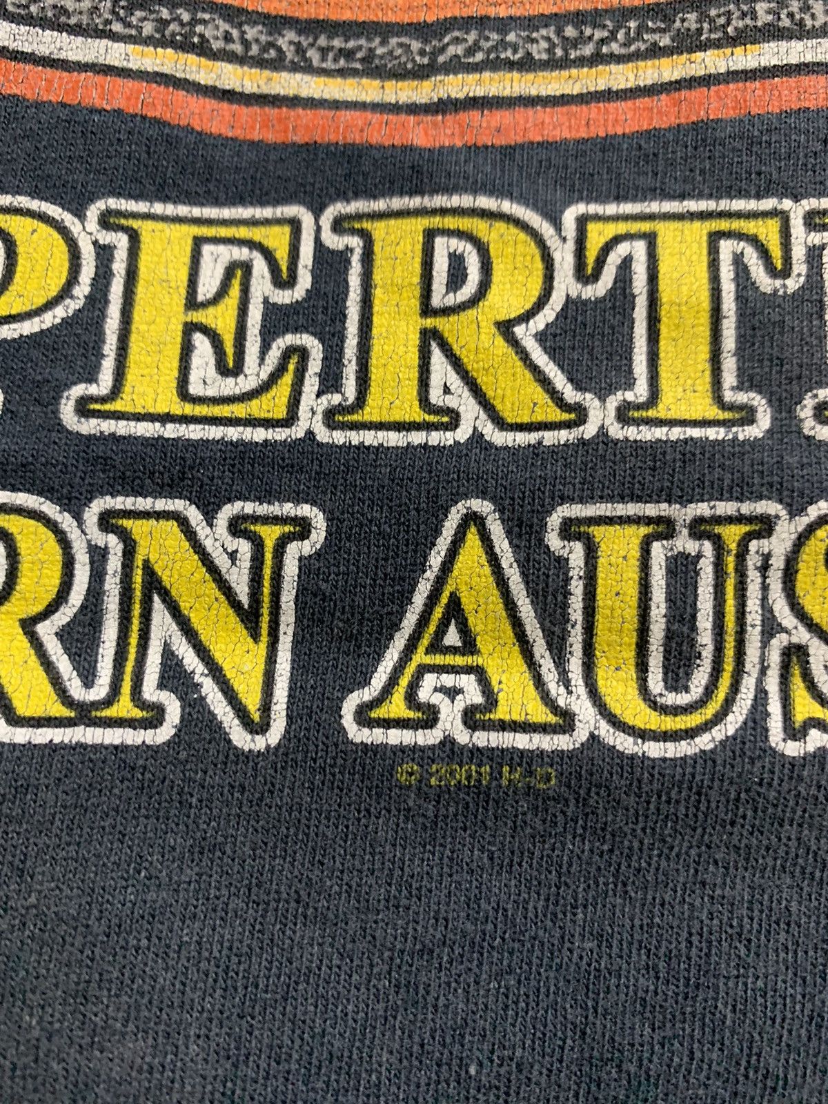 Harley Davidson × Vintage 🔥HOT🔥VINTAGE FADED HARLEY DAVIDSON AUSTRALIA FLAG WING TEE Size US XL / EU 56 / 4 - 9 Thumbnail