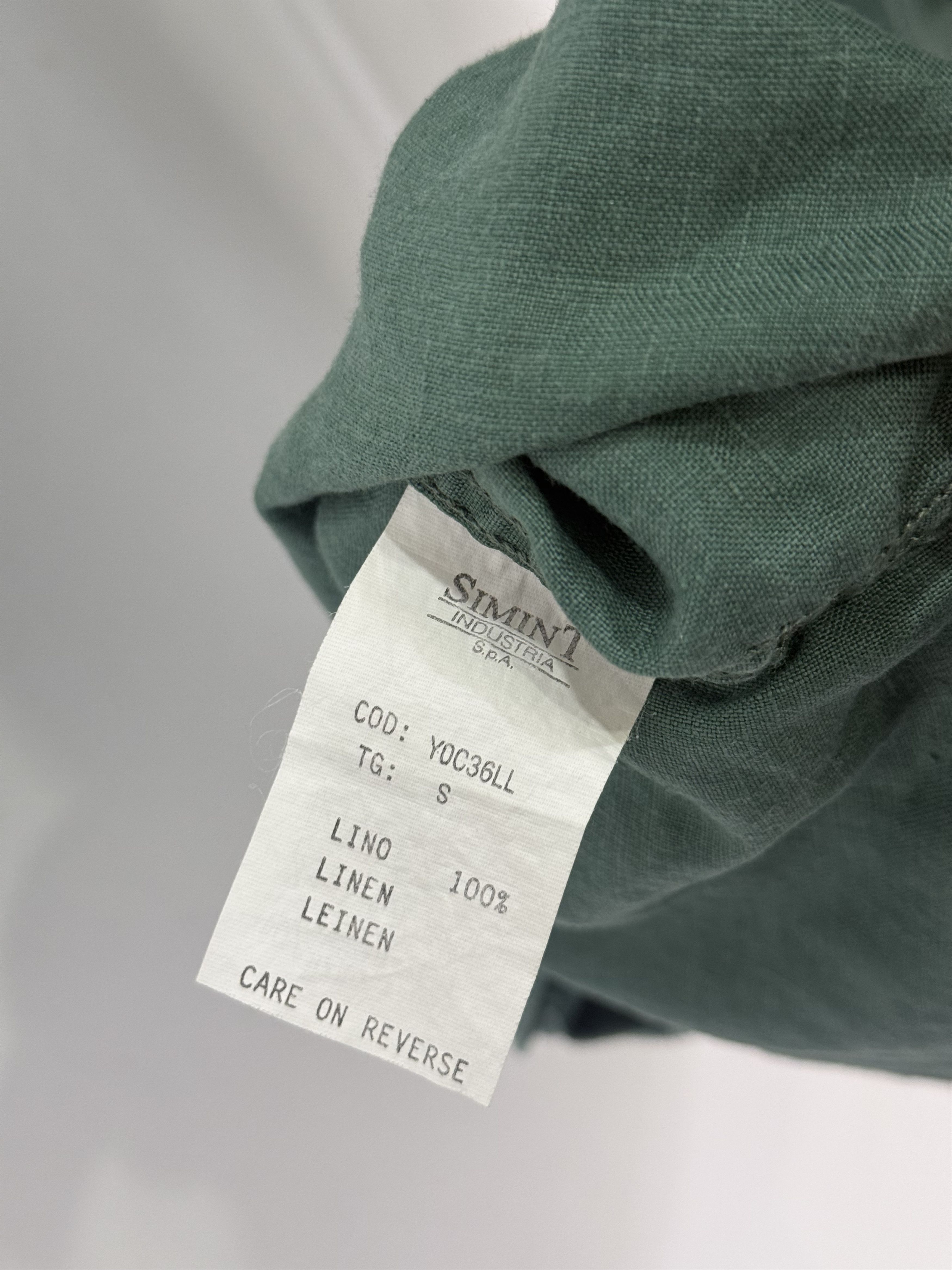 Armani Armani Jeans - 1990s 3/4 Buttondown Linen Shirt RARE Size US L / EU 52-54 / 3 - 9 Thumbnail