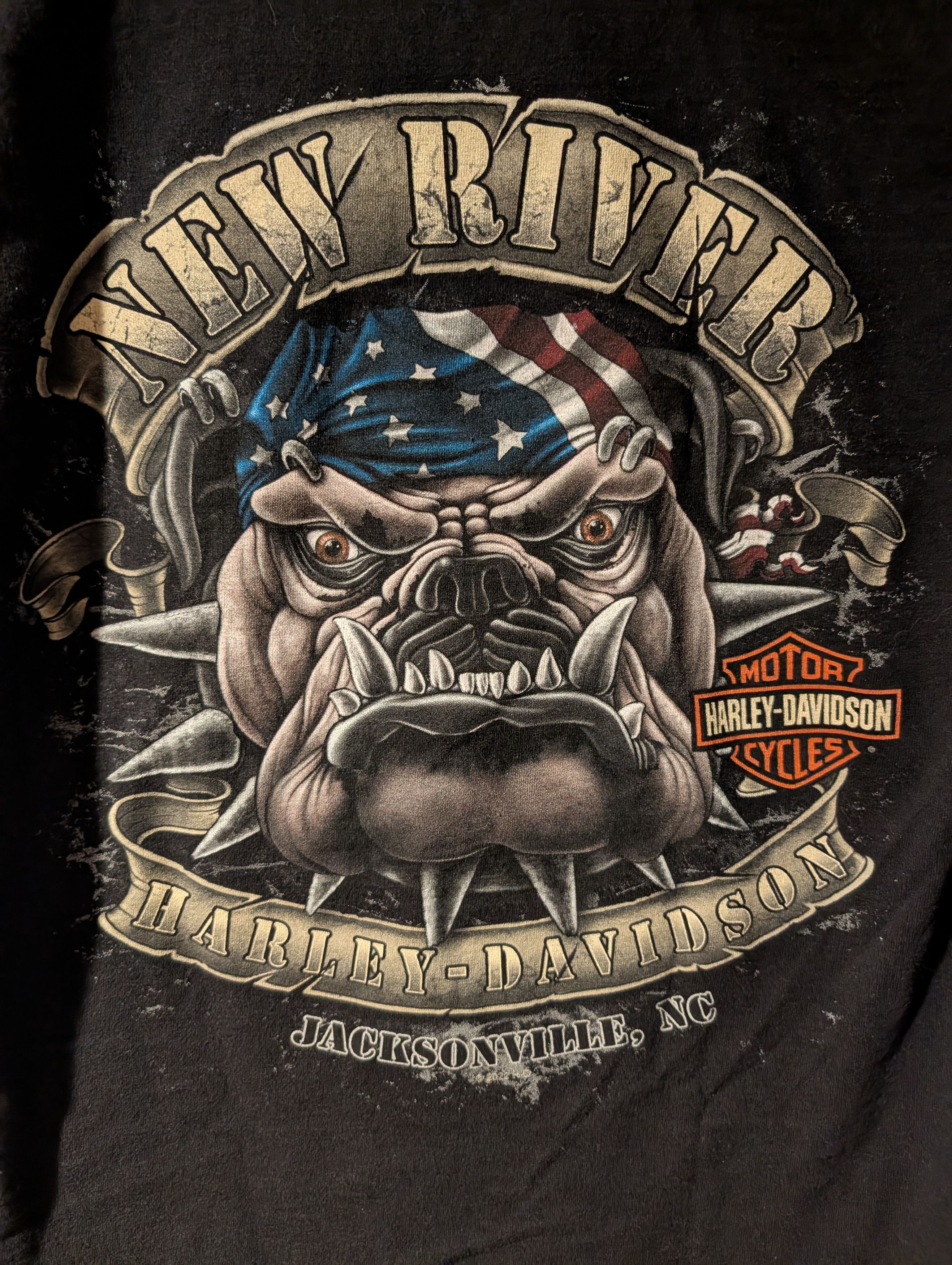 Harley Davidson Harley Davidson Motorcycle Bulldog Animal Motor T-Shirt Size US S / EU 44-46 / 1 - 2 Thumbnail
