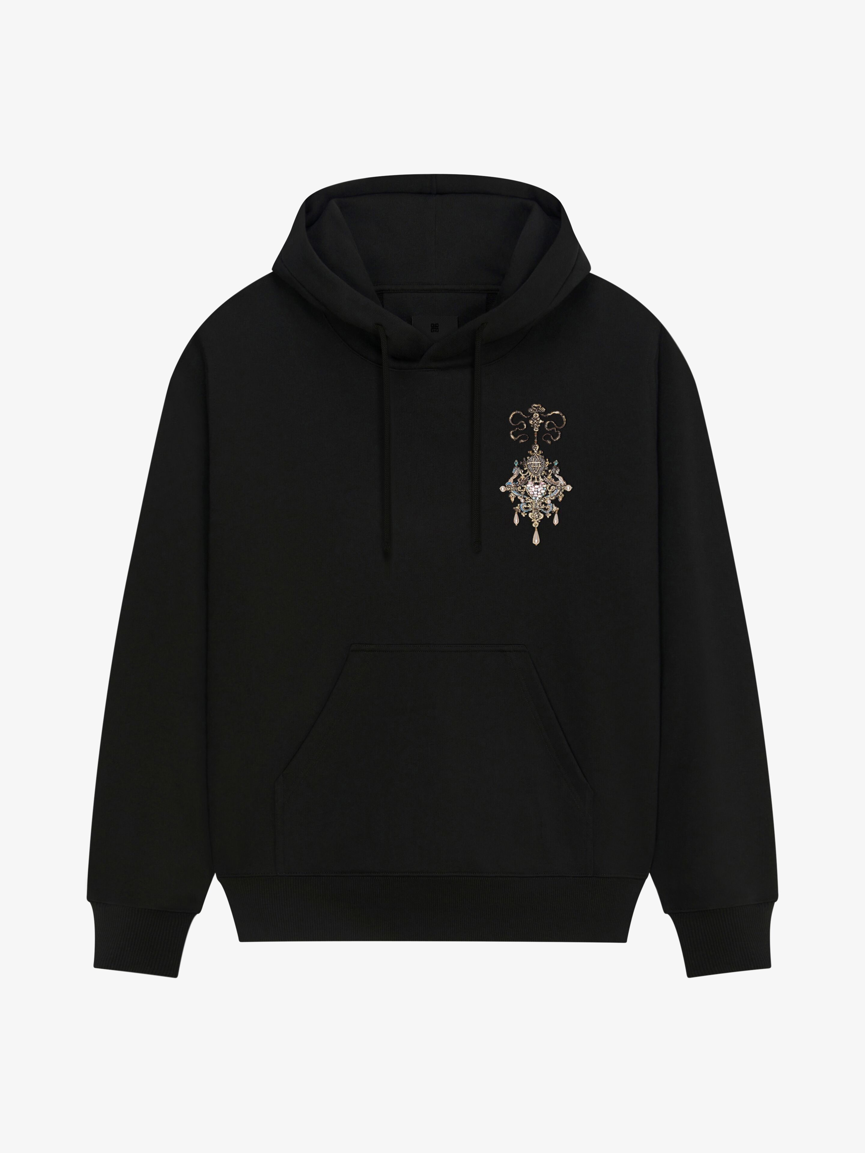 Givenchy o1w1db10925 Boxy Fit Hoodie With Pocket Base in Black Size US XXL / EU 58 / 5 - 1 Thumbnail