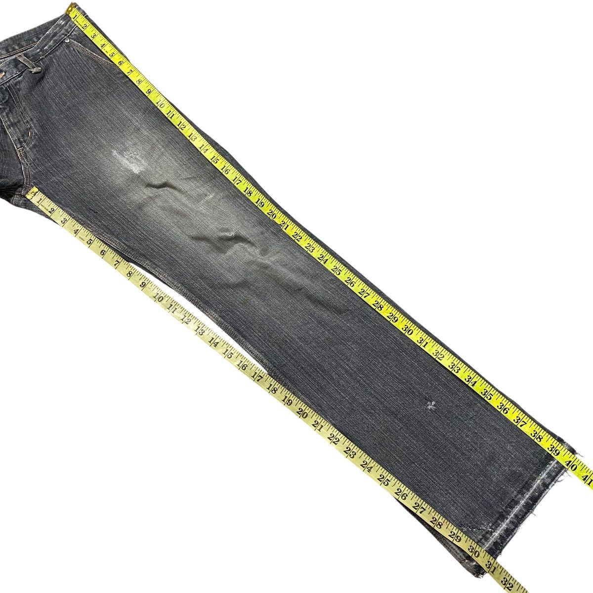 Hysteric Glamour Vintage X-Girl Distressed Denim Faded Black Jeans Size US 30 / EU 46 - 17 Thumbnail