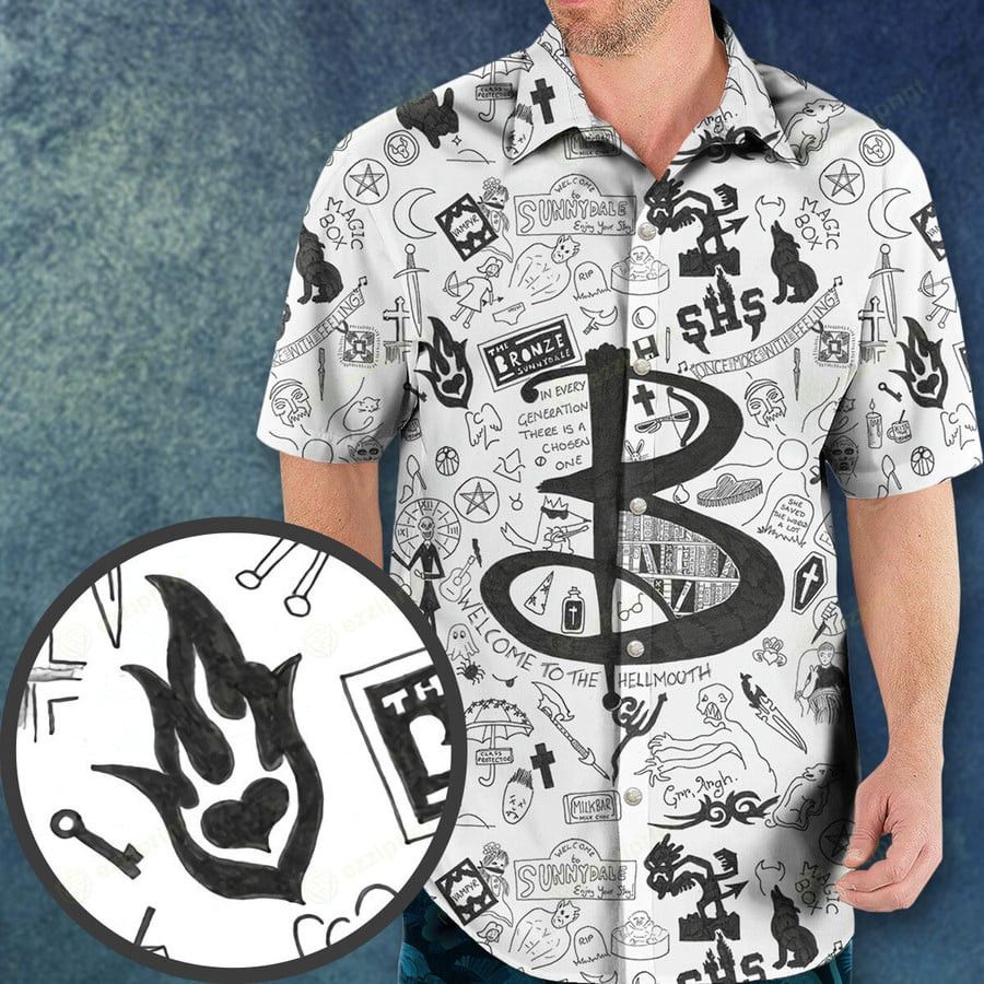 Other BUFFY THE VAMPIRE SLAYER PATTERN HAWAIIAN SHIRT Size US L / EU 52-54 / 3 - 1 Thumbnail