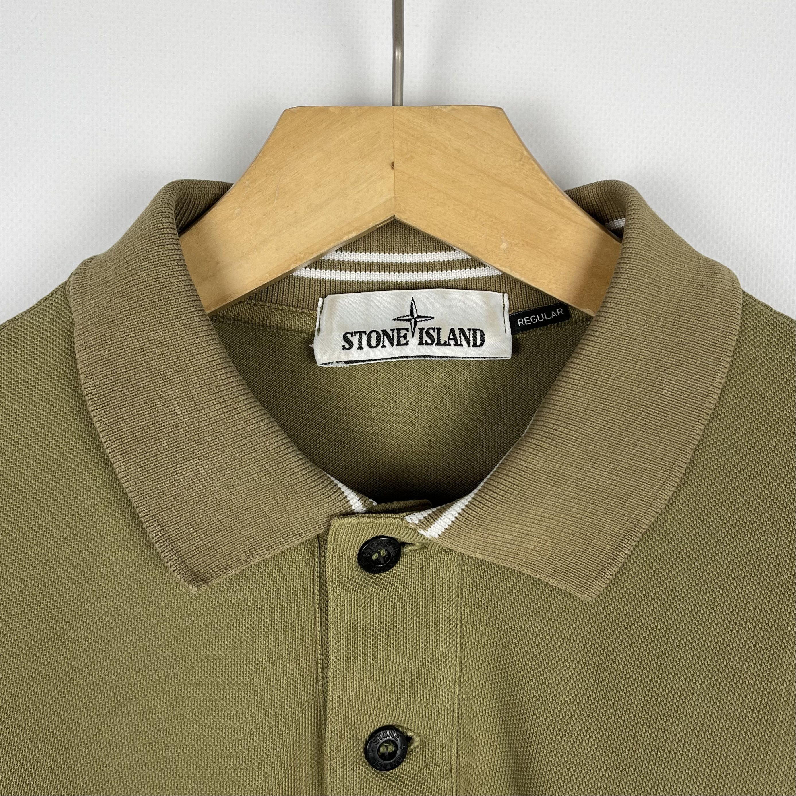 Stone Island Stone Island Patch Program Long Sleeve Polo Shirt Size US L / EU 52-54 / 3 - 7 Thumbnail