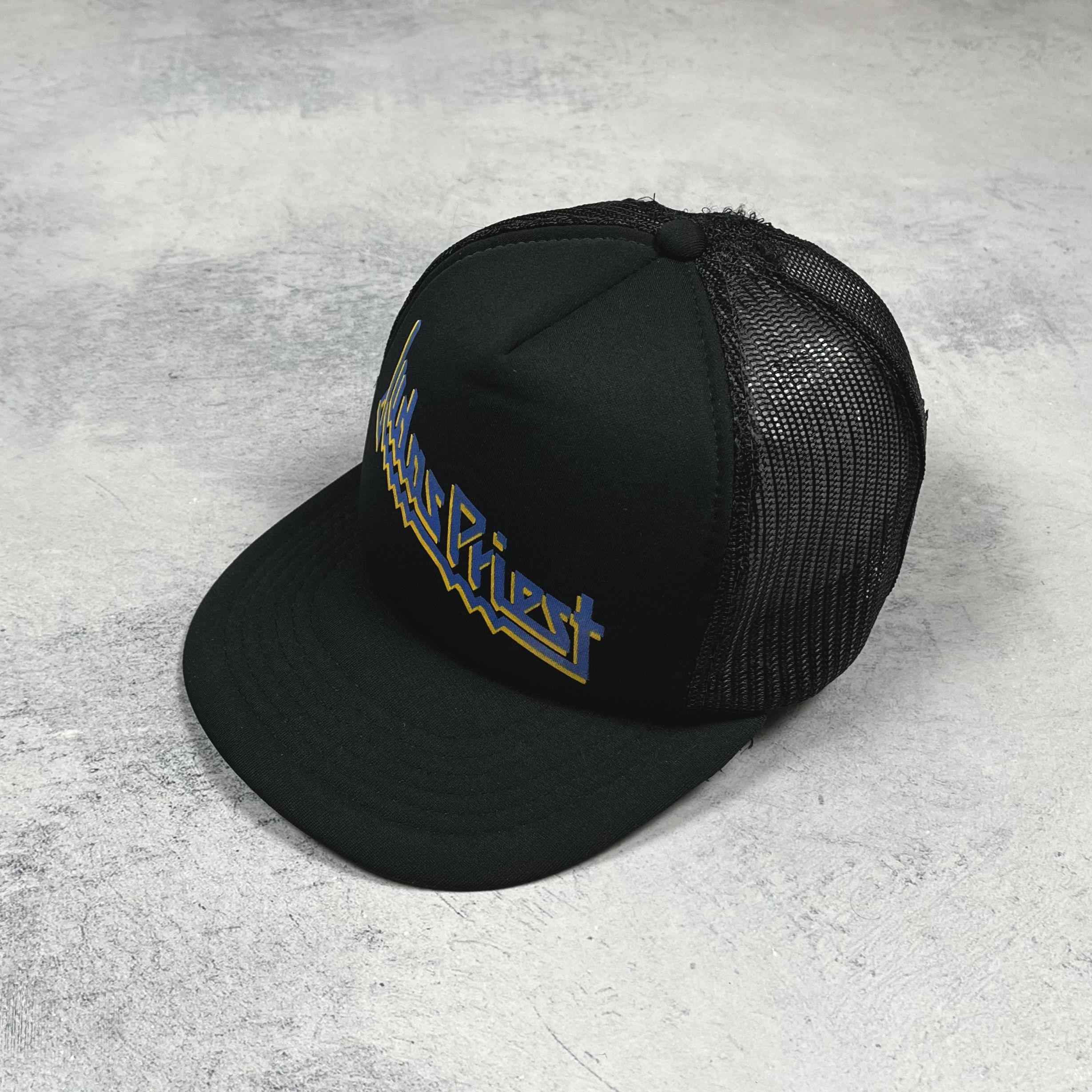 Band Tees Vintage Judas Priest Rock Band Trucker Hat 80’s Size ONE SIZE - 1 Thumbnail
