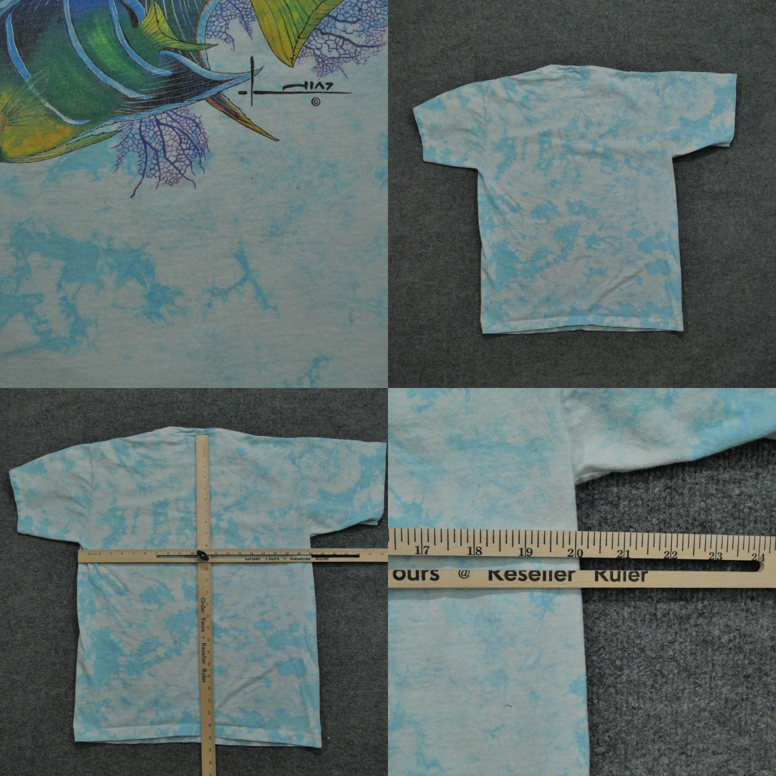 Vintage VINTAGE Alore T-Shirt Shirt Ocean Adult XL Blue 90s Graphic Print Men Size US XL / EU 56 / 4 - 8 Thumbnail