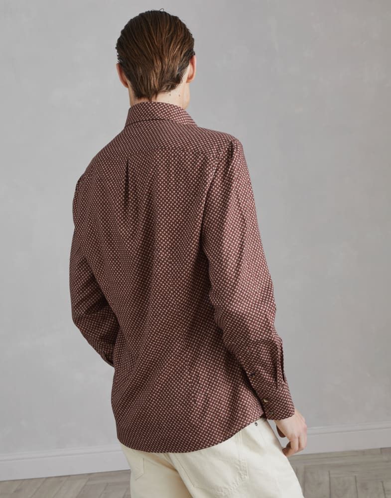Brunello Cucinelli o1w1db10825 Shirt in Brown Size US L / EU 52-54 / 3 - 4 Thumbnail