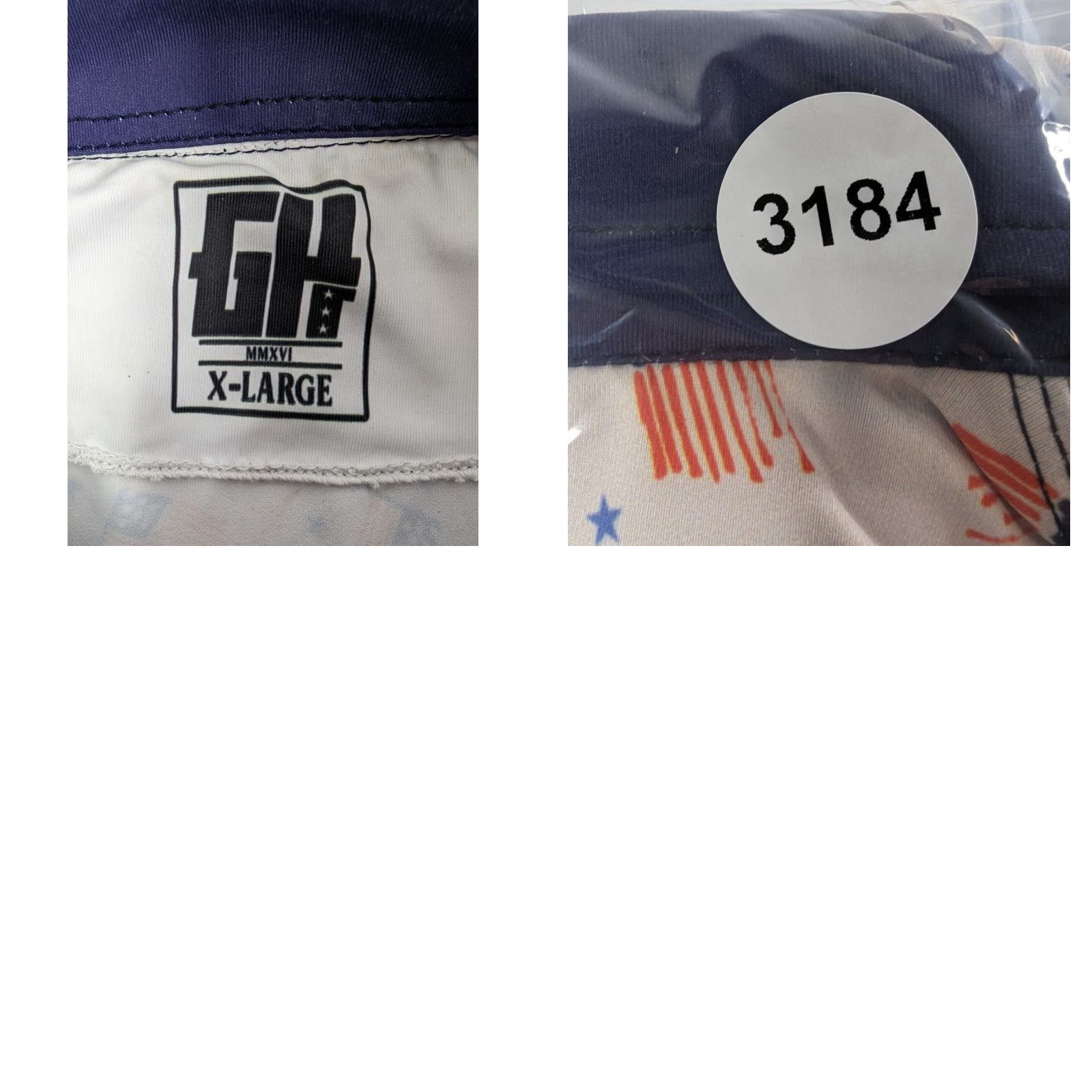 Vintage Greater Half GH Polo Men's XL Short Sleeve Golf Stars Stripes USA Flag Size US XL / EU 56 / 4 - 8 Thumbnail