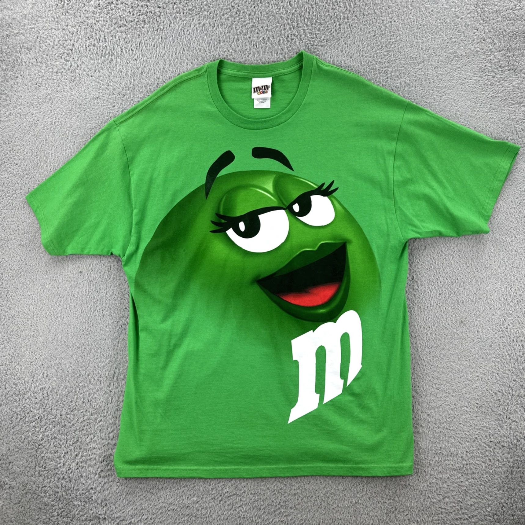 Vintage M&M’s World T-Shirt Mens XL Green Graphic Print Ms. Green M&M Short Sleeve Crew Neck Shirt Size US XL / EU 56 / 4 - 2 Thumbnail