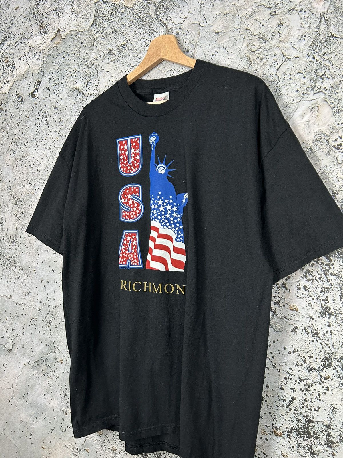 Vintage Vintage USA Statue of Liberty Richmond Graphic Tee 90s Size US XL / EU 56 / 4 - 2 Thumbnail