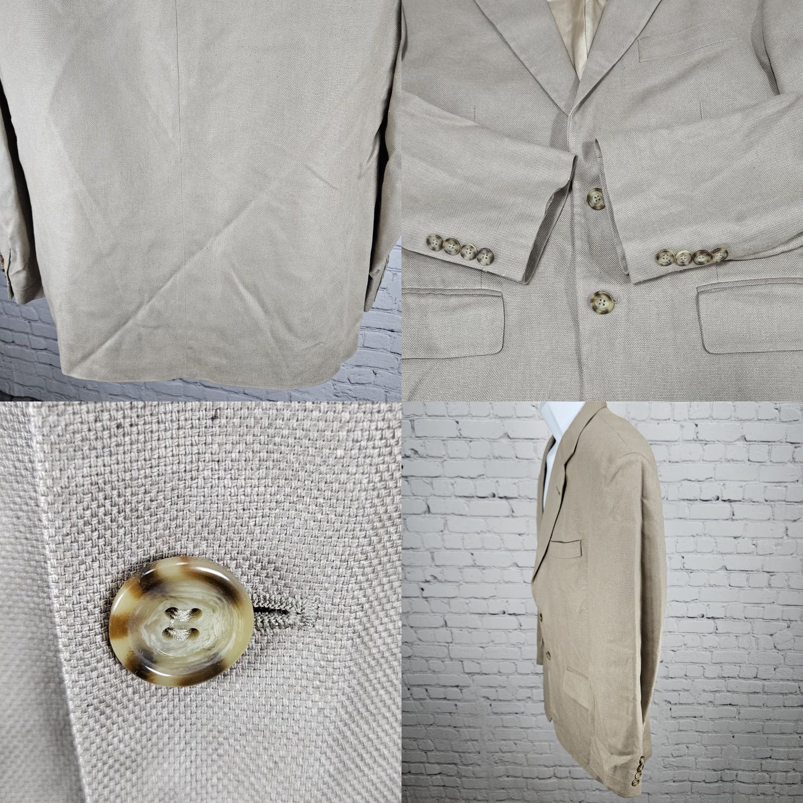 Oscar De La Renta VINTAGE Oscar de la Renta Sport Coat 2 Button Ventless Notch Brown Silk Men 40S Size US XXS / EU 40 - 9 Thumbnail