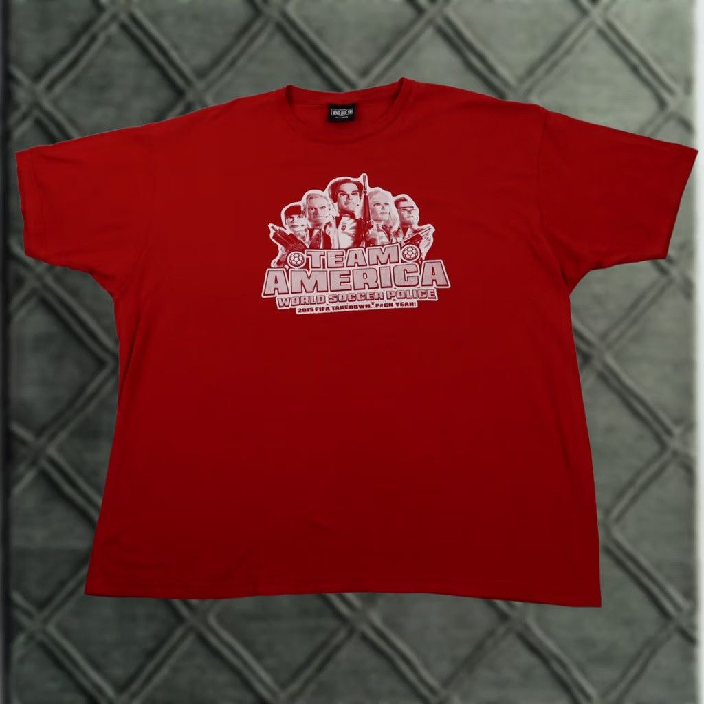 Vintage Nike Team America World Soccer Police MENS T-Shirt 2XL Red 2015 Promo RARE Size US XXL / EU 58 / 5 - 1 Thumbnail