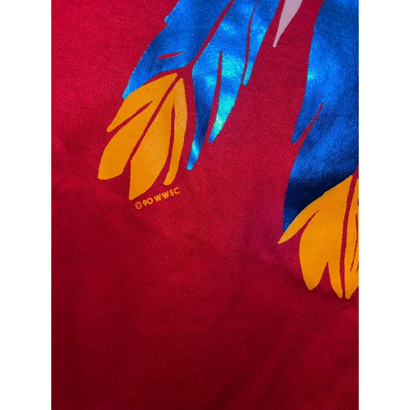 Jerzees Vintage South Dakota Shirt Native American Red Tee 90s VTG M Size US M / EU 48-50 / 2 - 7 Thumbnail