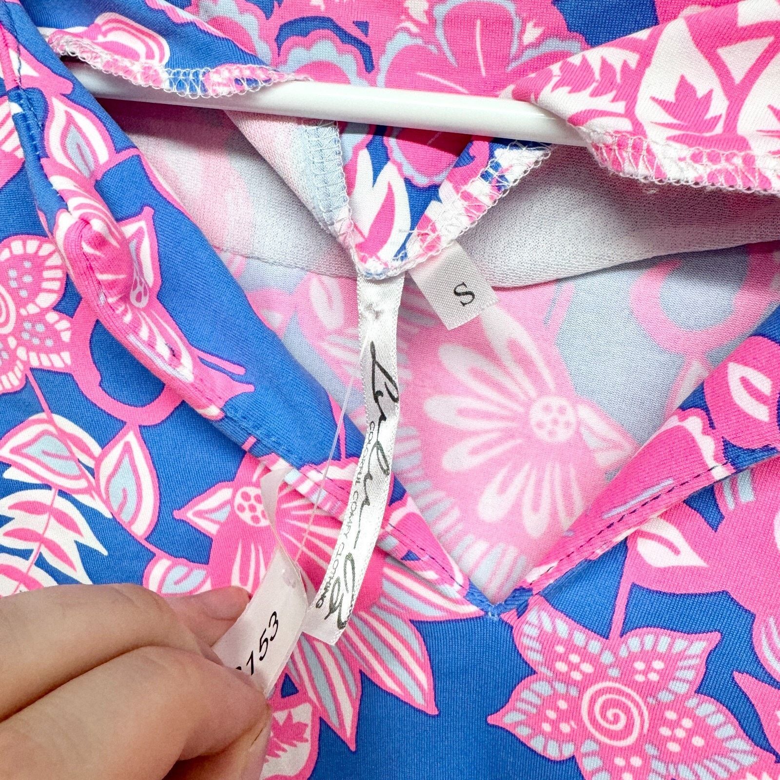 Other Lulu-B Blouse Sz Small V Neck Collared Short Sleeve Floral Size S / US 4 / IT 40 - 3 Thumbnail
