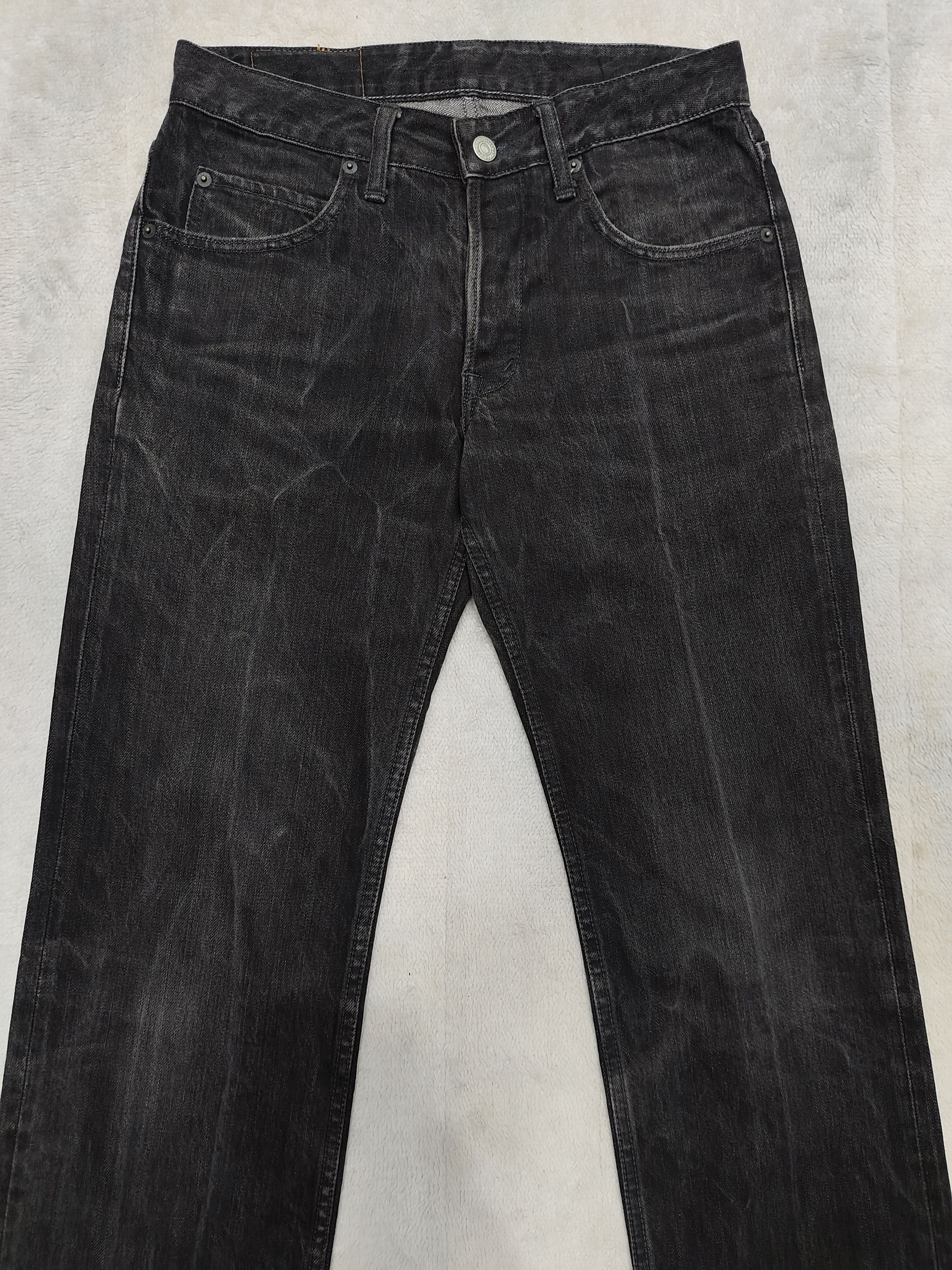 HOLLYWOOD RANCH MARKET HRM 🇯🇵 Natural Faded Wash Americana Straight Jeans Size US 29 - 2 Thumbnail