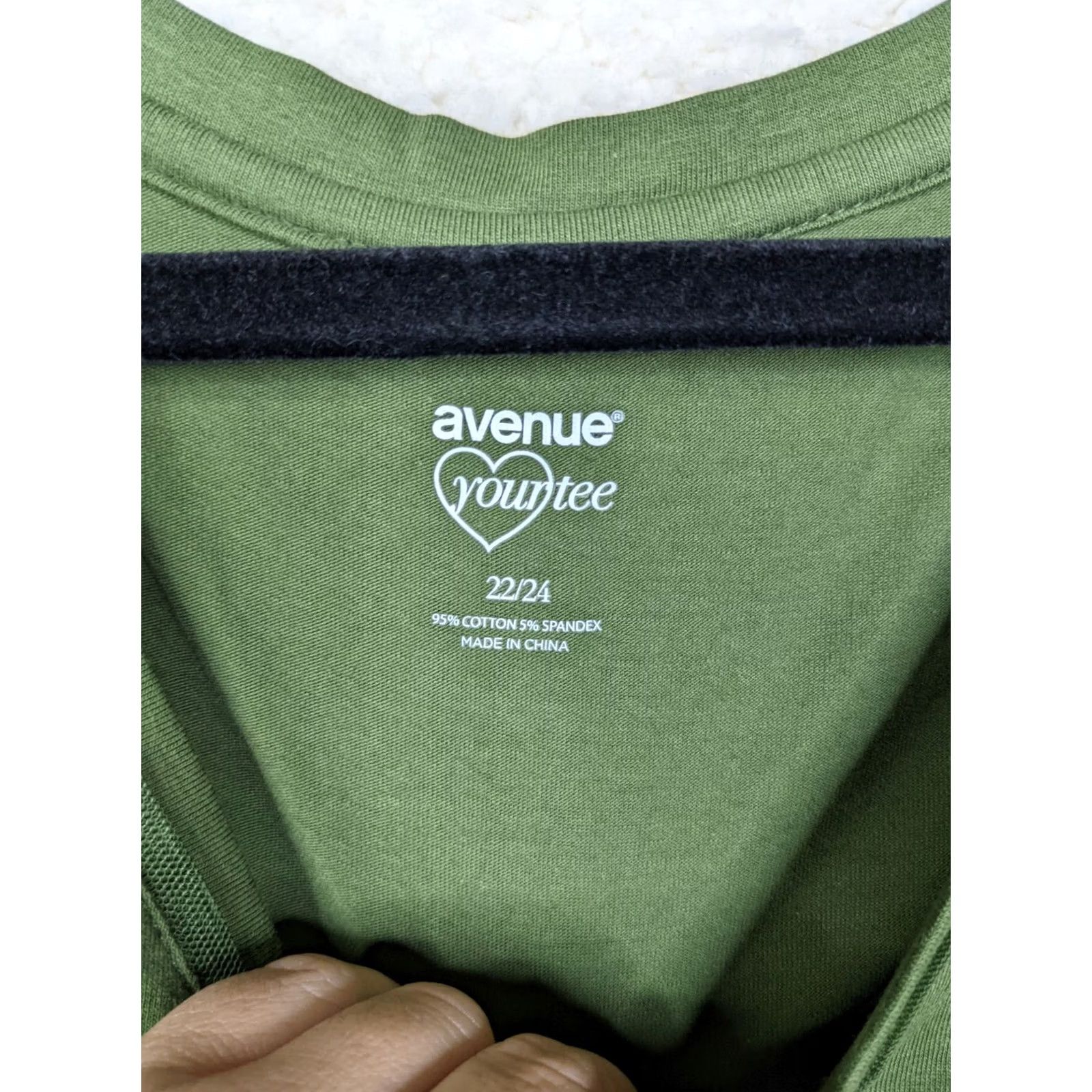 Avenue Avenue Women's T-Shirt Small Short Sleeve V-Neck Dark Green 22/24 NEW Size 3XL / US 20-22 - 7 Thumbnail
