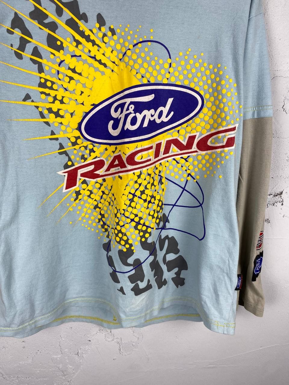 Ford × Vintage Vintage Ford Racing Streetwear Patch Longsleeve T Shirt Size US M / EU 48-50 / 2 - 5 Thumbnail