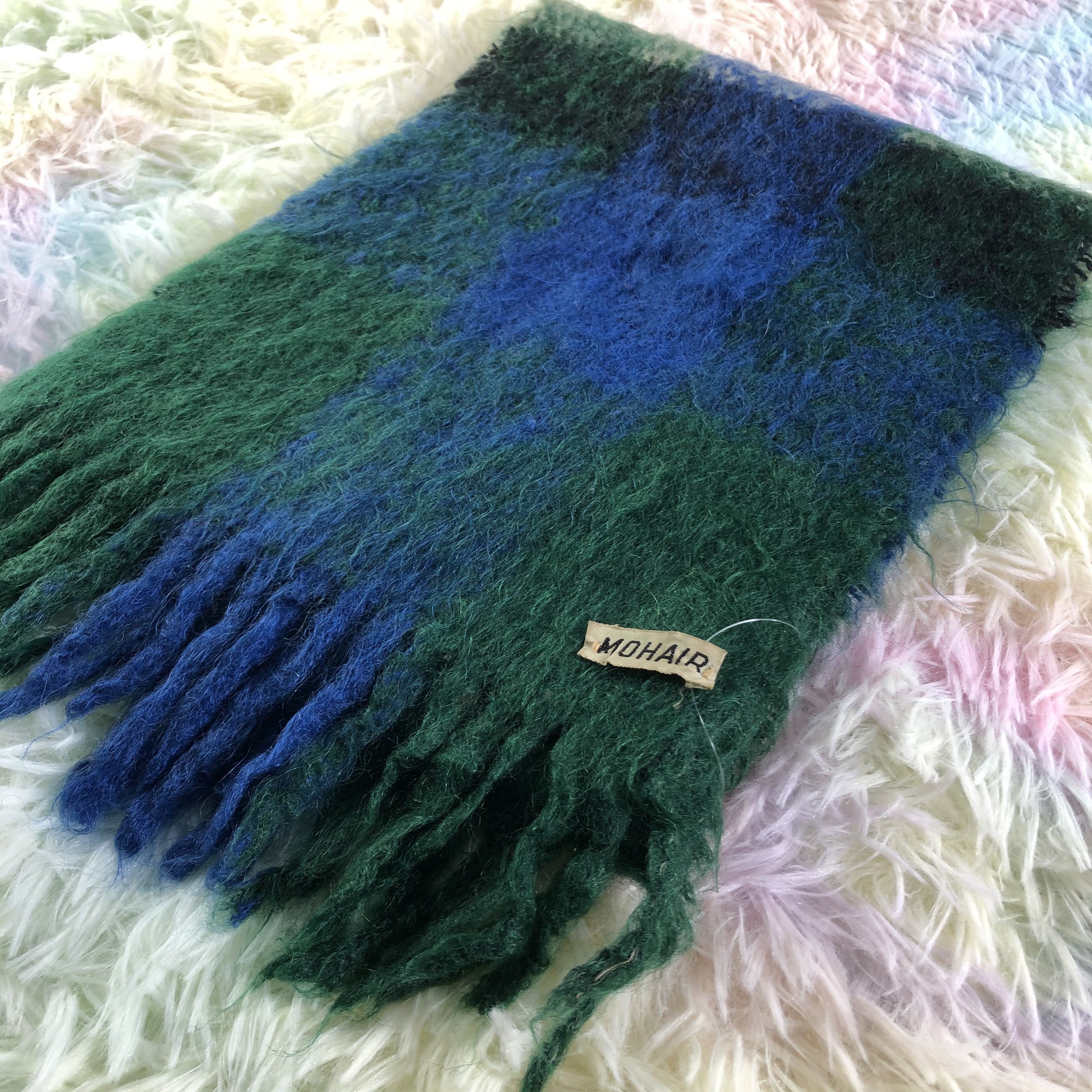 Vintage Mohair Scarf / Muffler / Neckwear - KM289 Size ONE SIZE - 3 Thumbnail