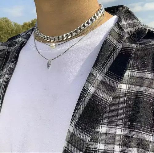 Jewelry Silver Color Layer Color 3 Layer Necklace Size ONE SIZE - 1 Thumbnail