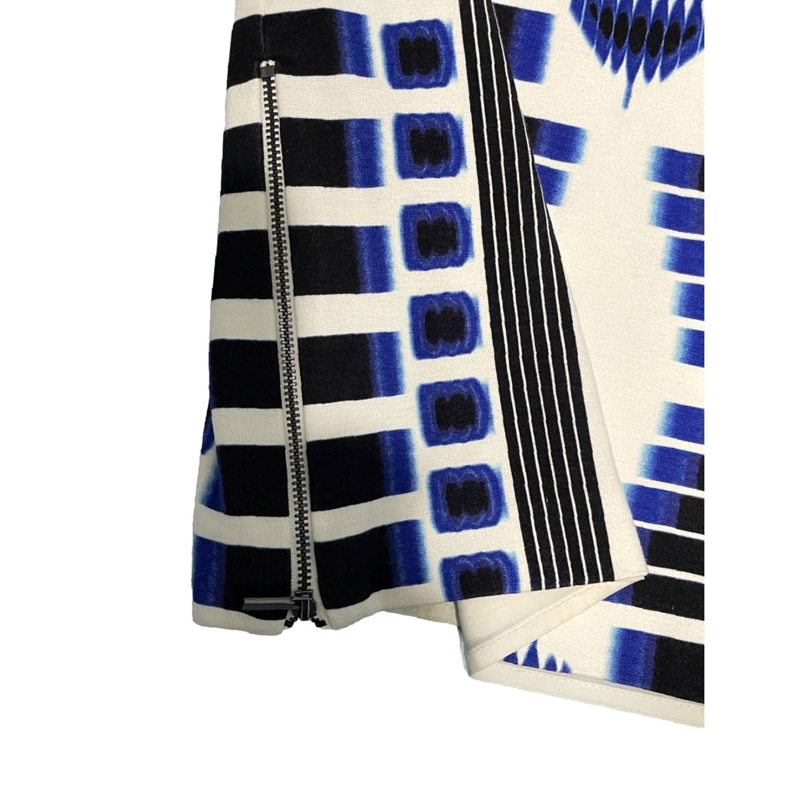 Trina Turk Trina Turk Minimalist Kiara Tie Dye Zipper Blue White Dress Size XS / US 0-2 / IT 36-38 - 2 Thumbnail